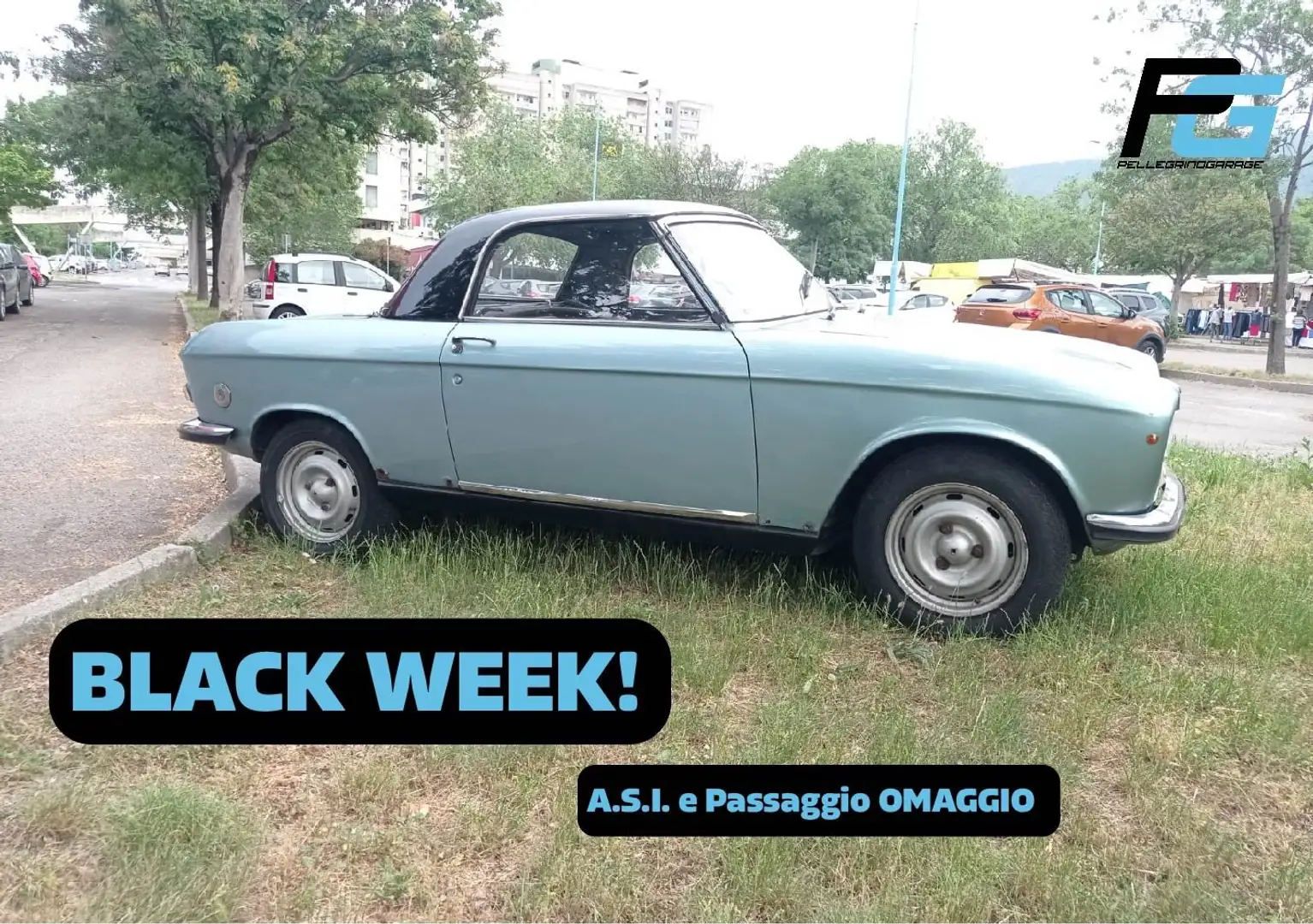 Peugeot 204 cabriolet con hard top Blu/Azzurro - 1