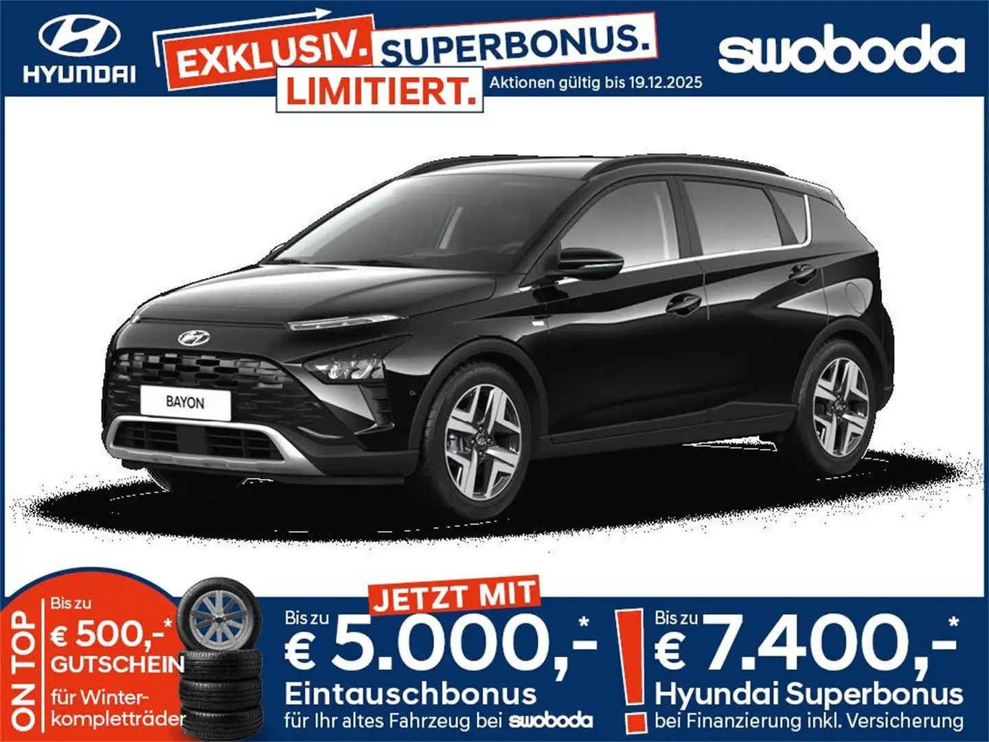 Hyundai BAYON Bayon GO Plus 1.0 T-GDI DCT y5bu3-O5/O6-P4 Zwart - 1