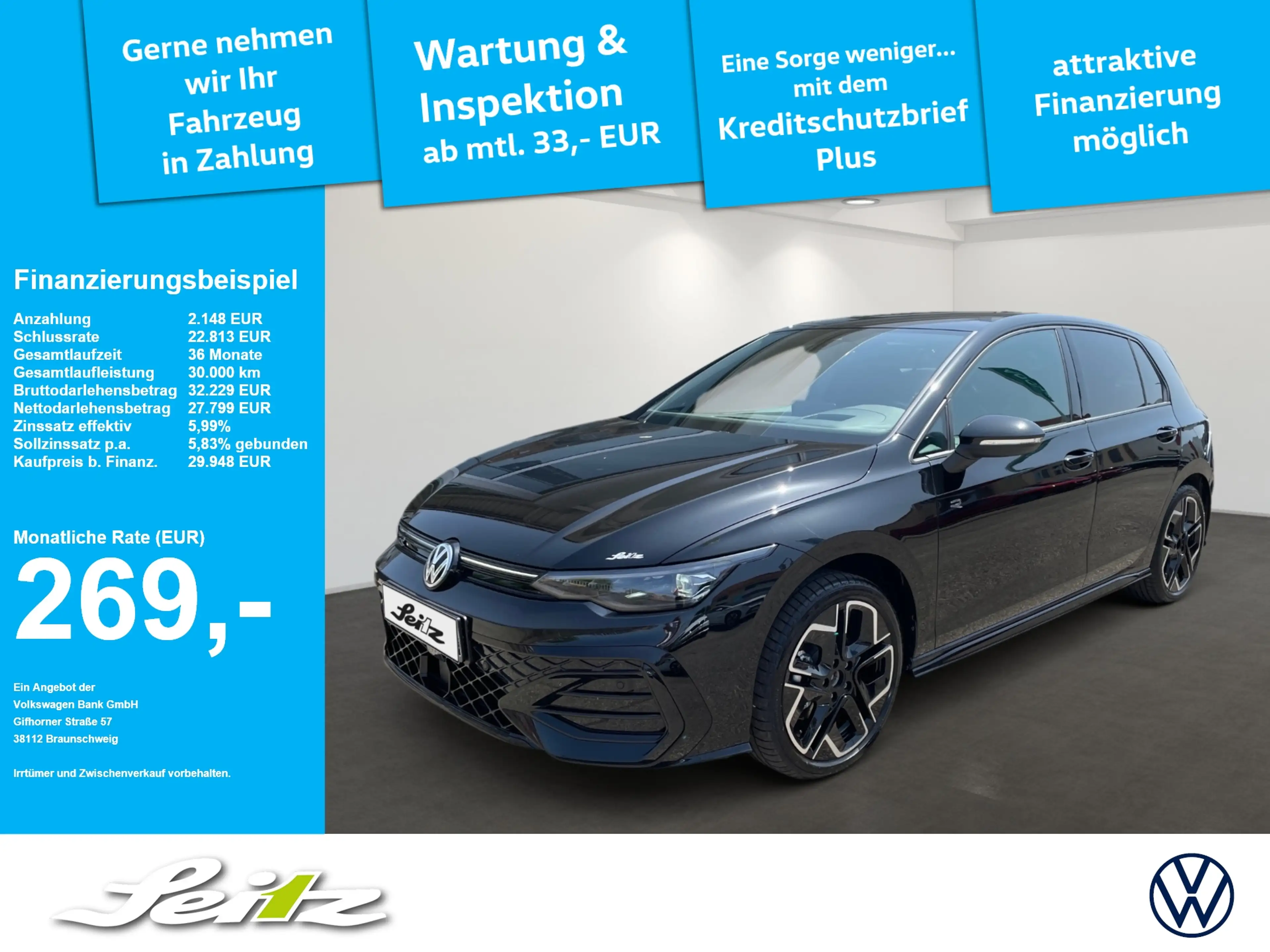 Volkswagen Golf VIII 1.5 eTSI R-Line *HEAD-UP*MATRIX*KAMERA*