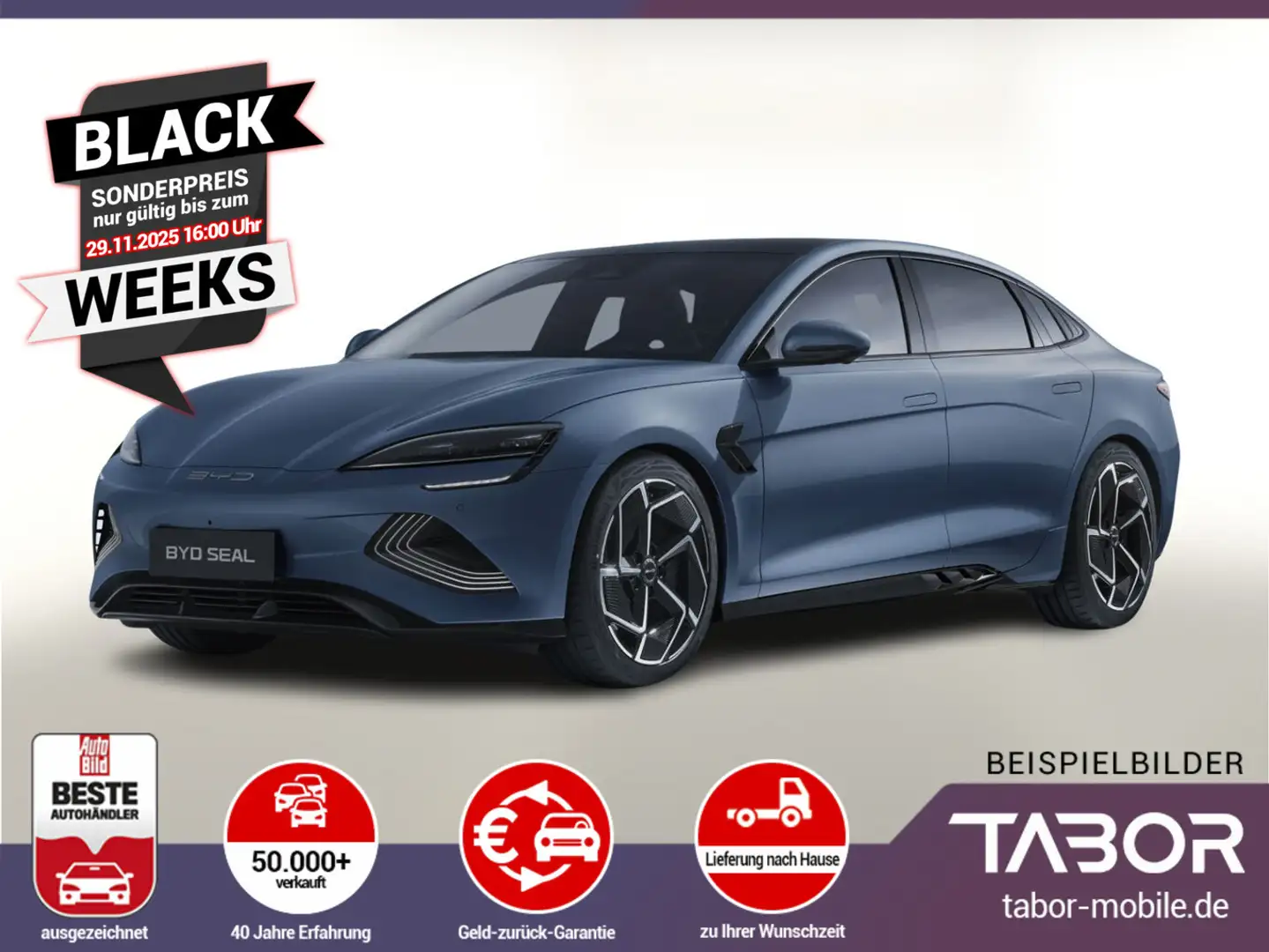 BYD Seal 82,5 kWh Design Pano 360Kam Nav UVP-23%* Gris - 1