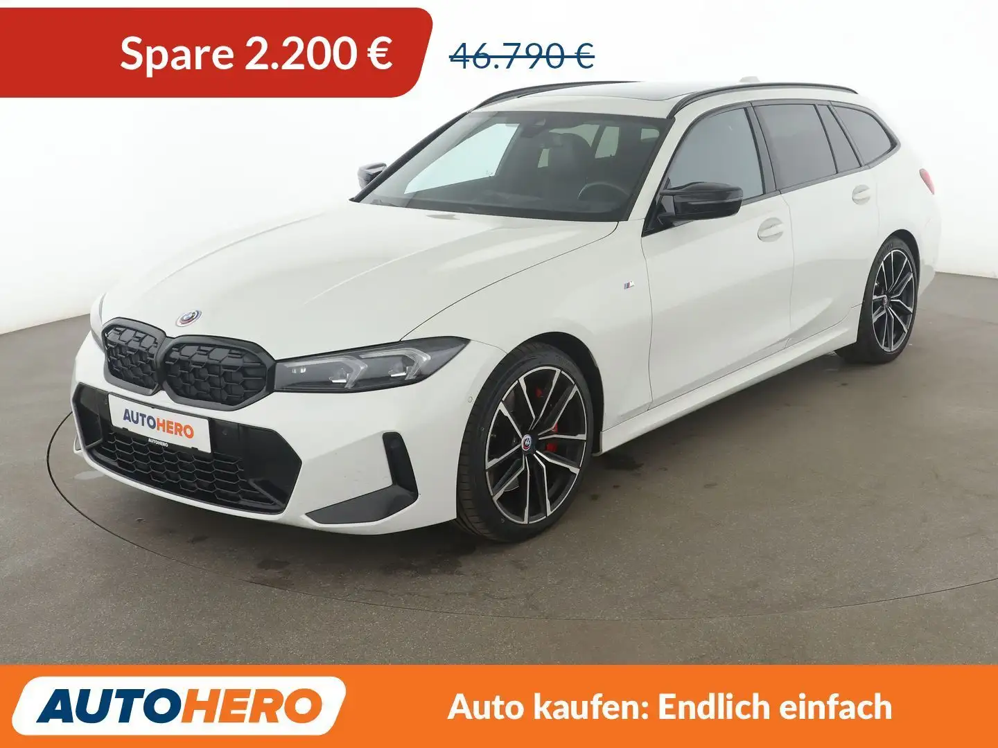 BMW 340 M340d xDrive Aut.*NAVI*LED*TEMPO*HUD*PANO*CAM* Weiß - 1