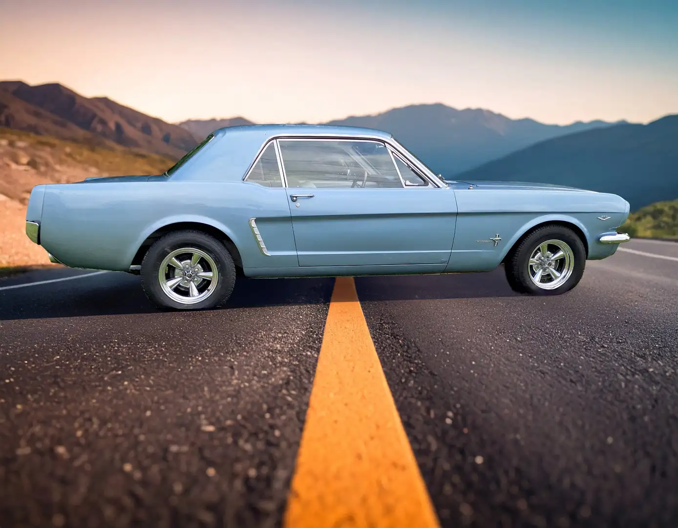 Ford Mustang 289ci Blauw - 2