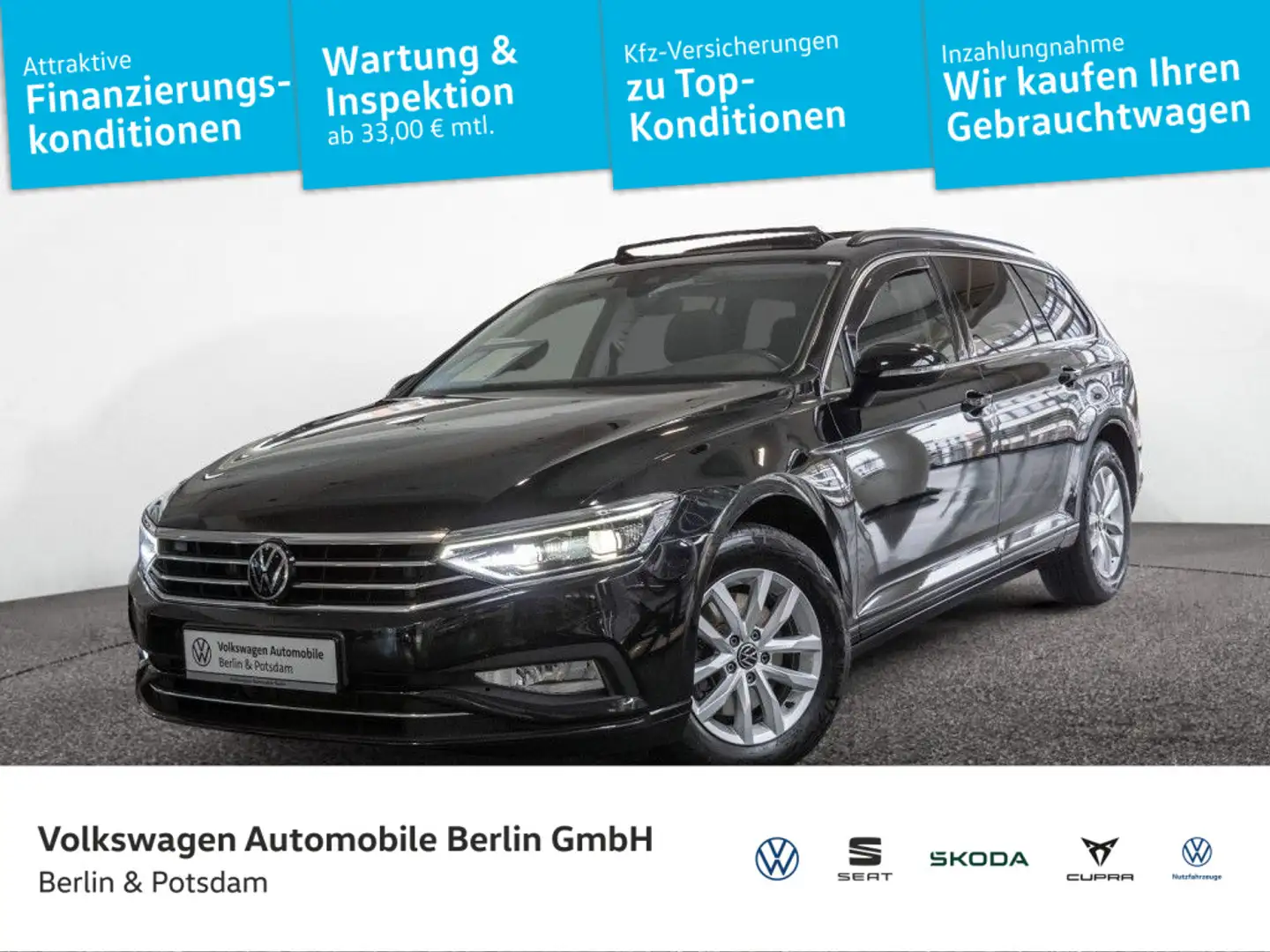 Volkswagen Passat Variant 2.0 TDI Business Pano Matrix-LED Schwarz - 1