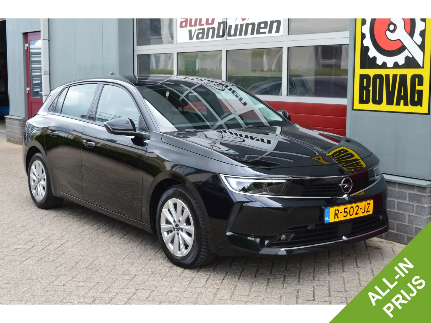 Opel Astra 1.2 Edition O.a: Clima, Navi, Carplay, Cruise, DAB Zwart - 1