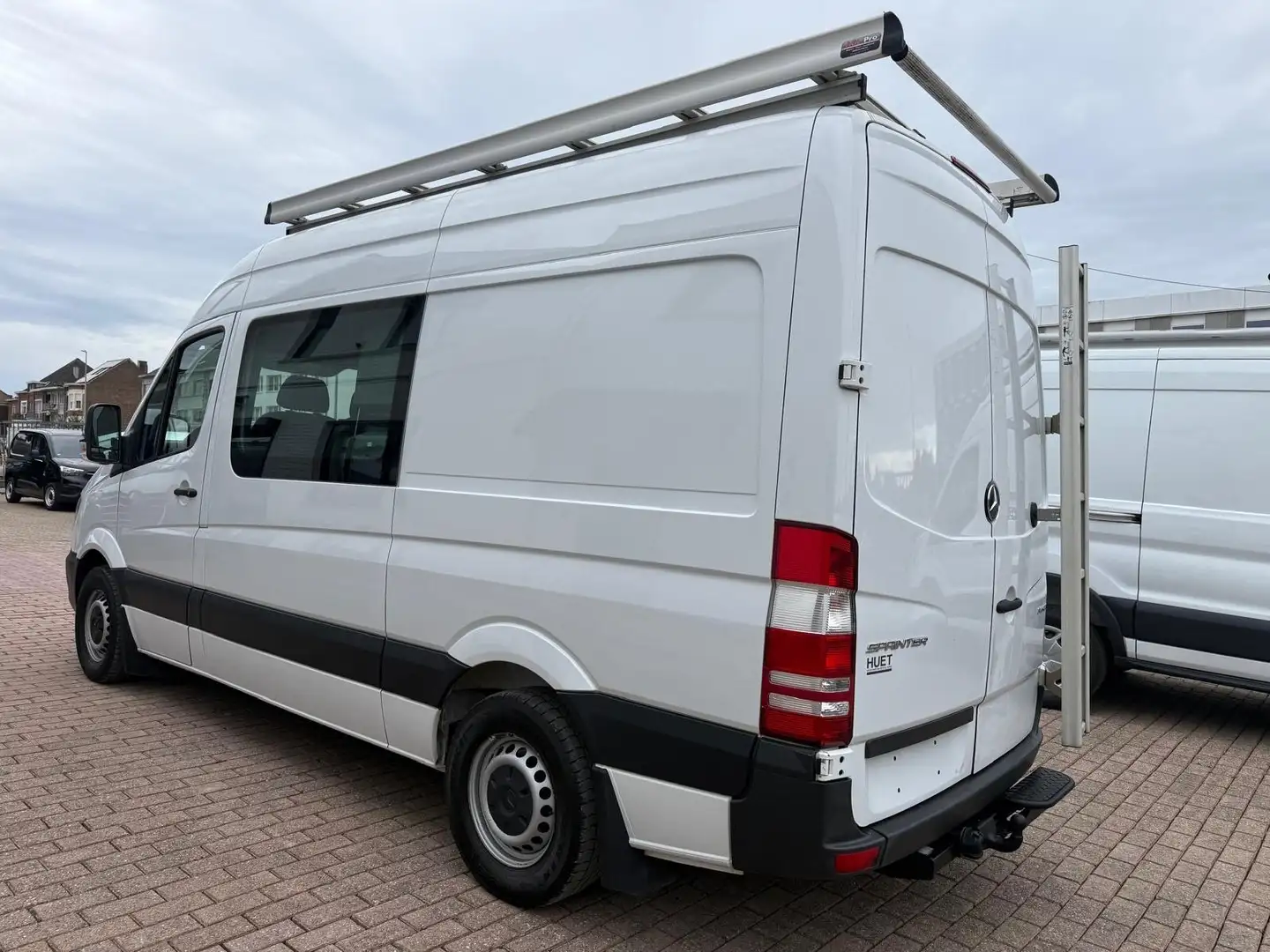 Mercedes-Benz Sprinter 316 H2L2, double cab, 6 pl, airco euro 6 Blanc - 2