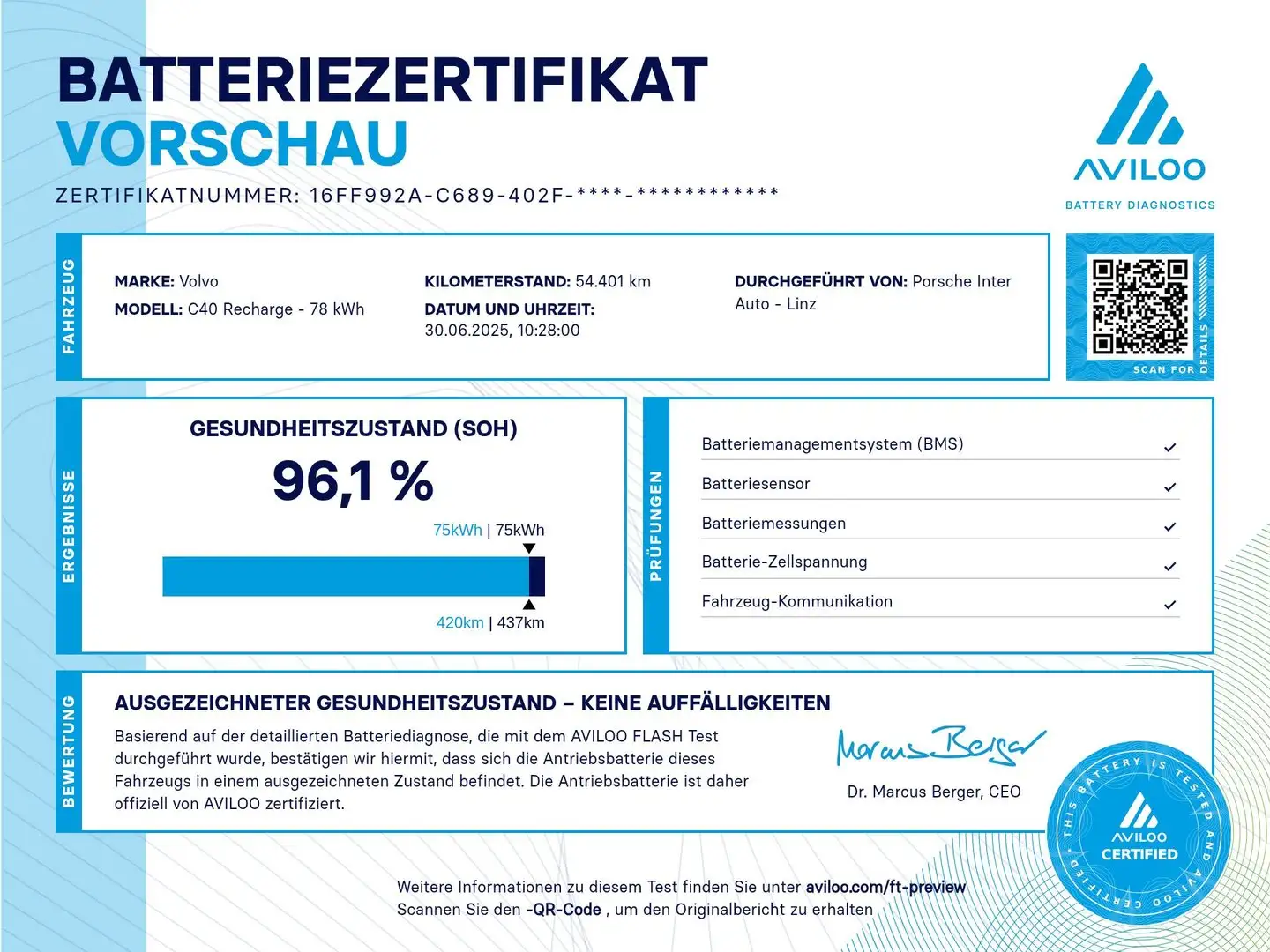 Volvo C40 Recharge Twin 78kWh Ultimate Weiß - 2