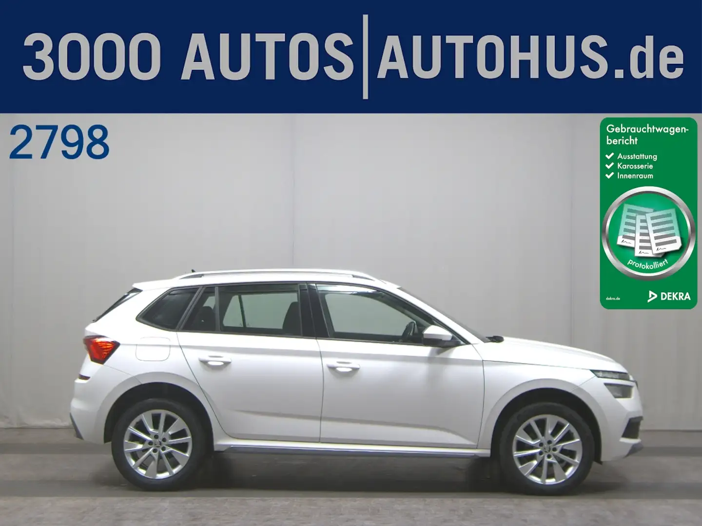 Skoda Kamiq 1.5 TSI Style Navi LED PDC Shz Tempomat Weiß - 1