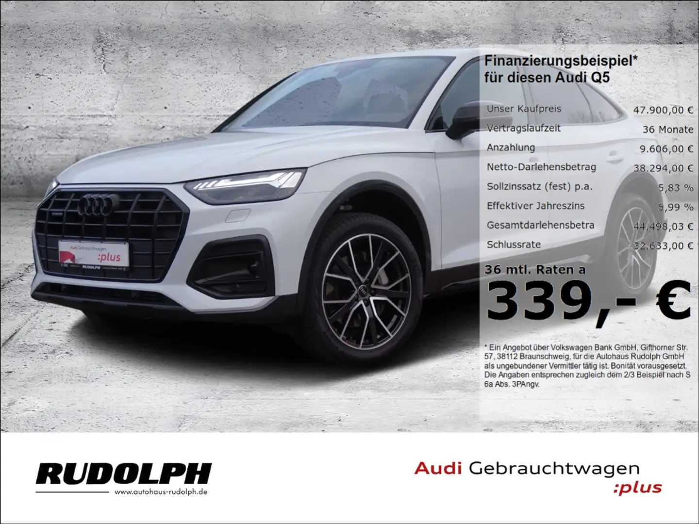 Audi Q5 Sportback advanced 50 TFSI e qu. S line Matrix NAV Bianco - 1