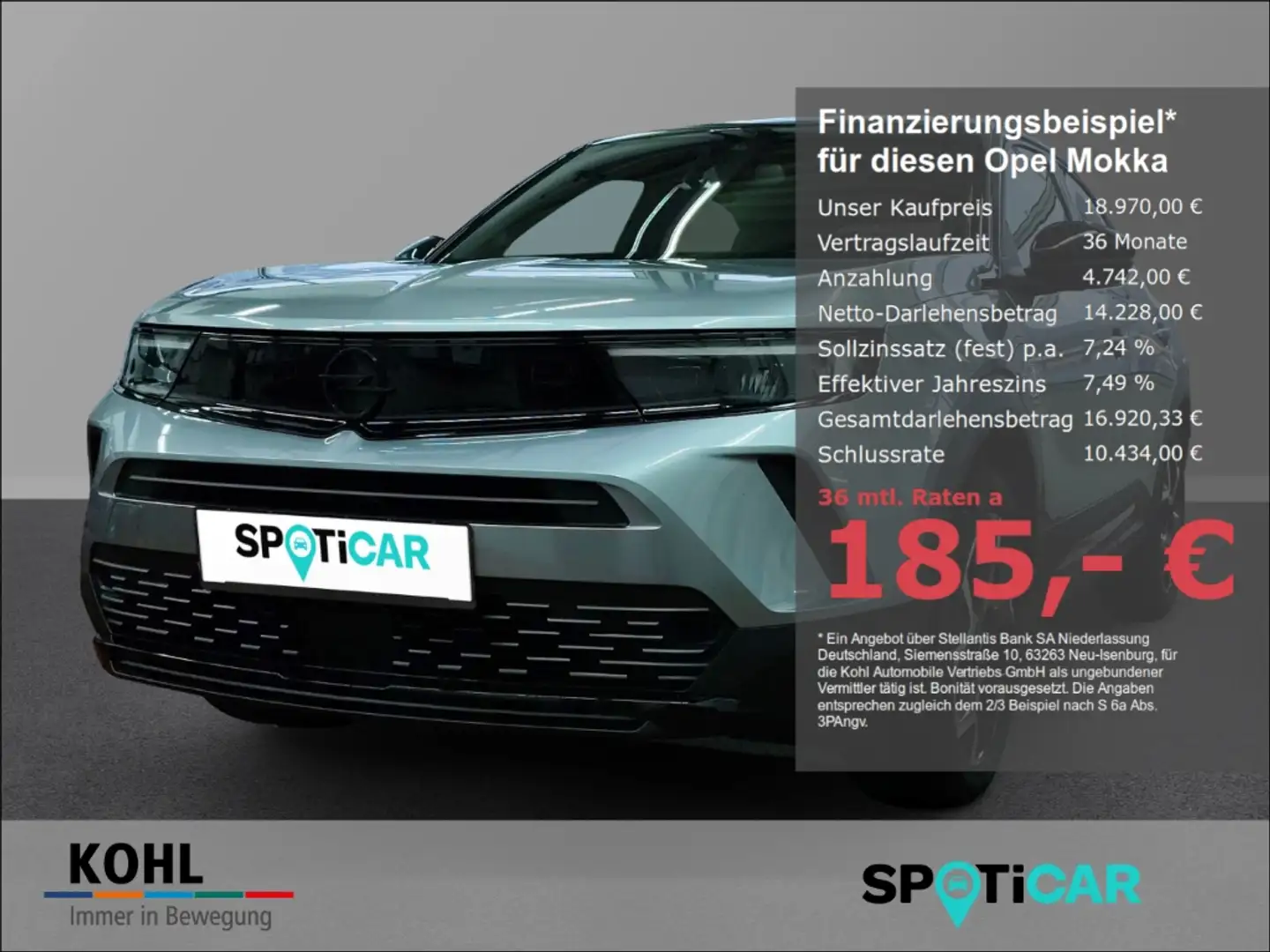 Opel Mokka GS Line 1.2 Turbo PDC NAVI KLIMA BLACK PACK Gris - 1