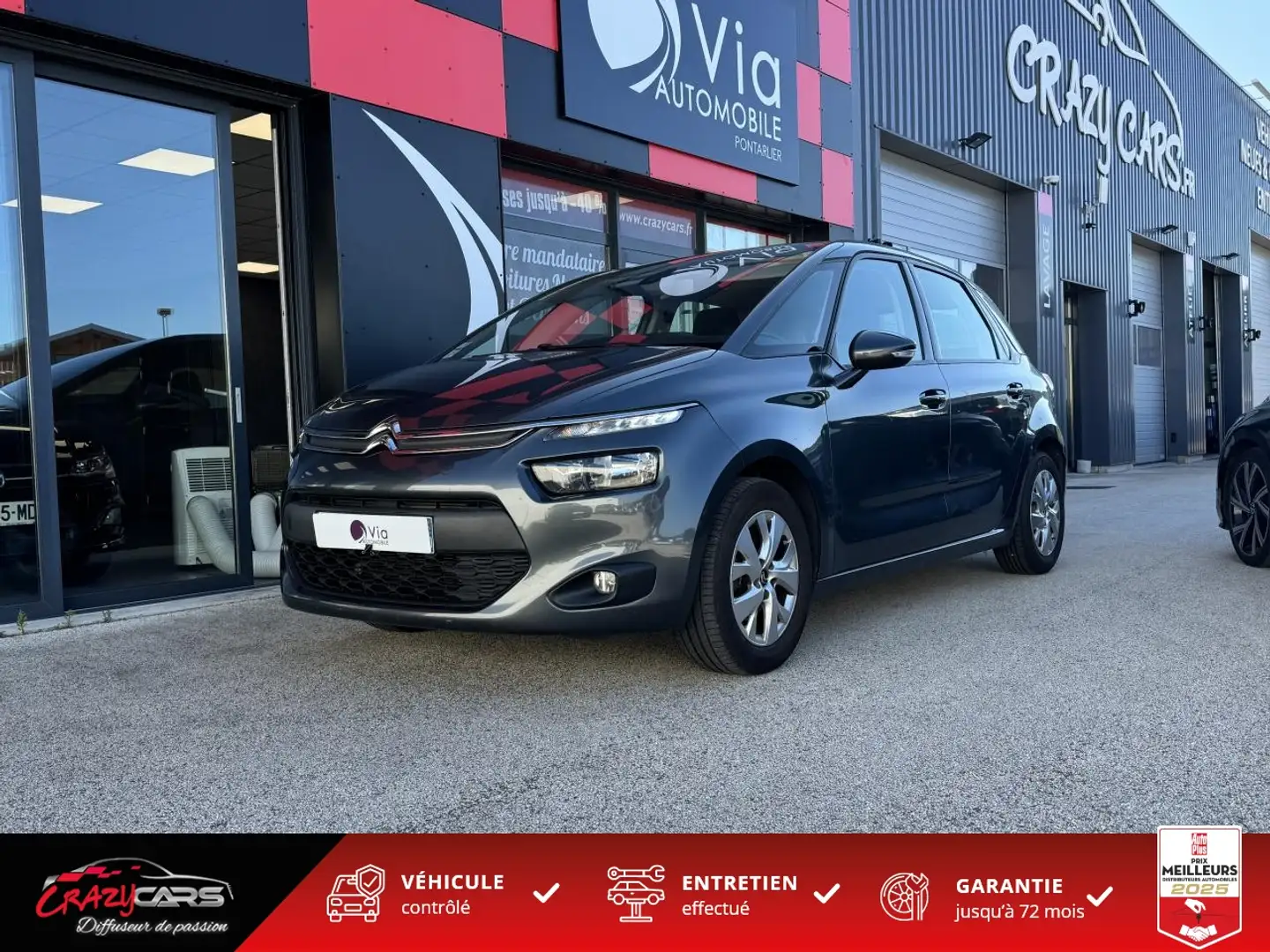 Citroen C4 Picasso 1.6 HDi 115  Business - ATTELAGE Gris - 2