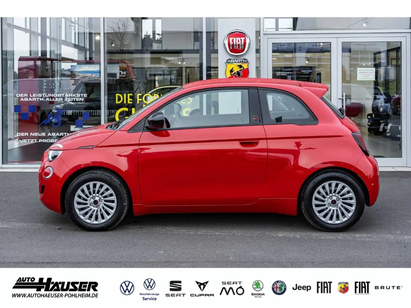 Fiat 500e MY25 RED 42kWh KOMFORT KAMERA SITZHZG. PDC ARMLEHN Rot - 2