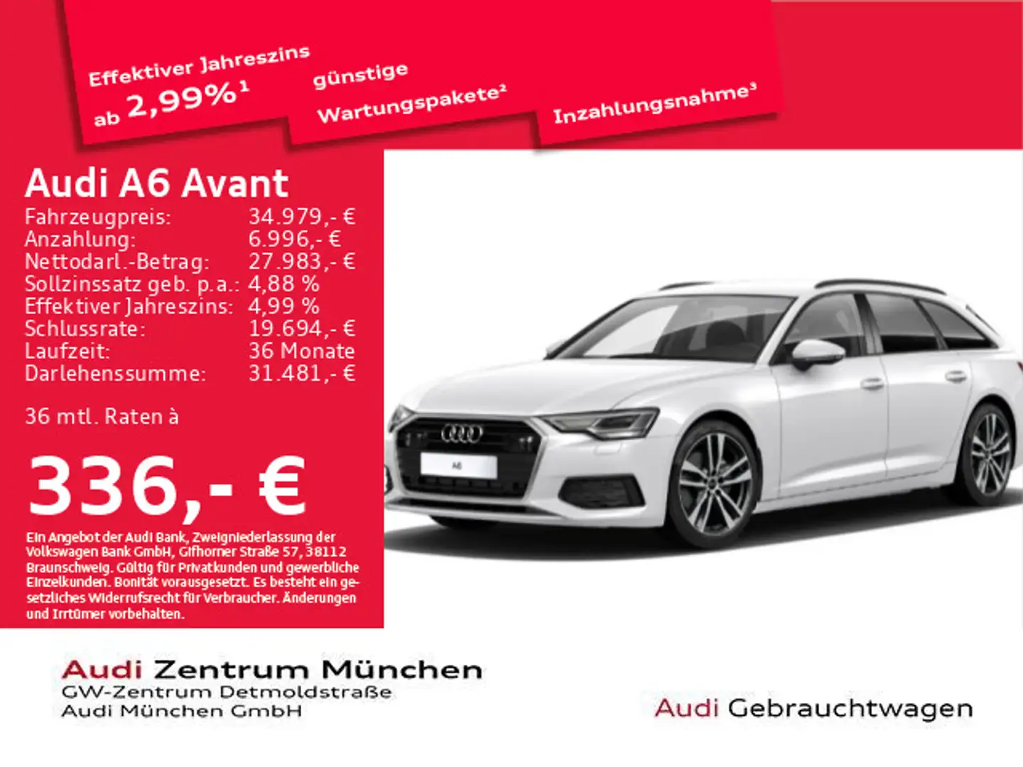 Audi A6 40 TDI S tronic Privacy/Navi+/LED/GRA Weiß - 1