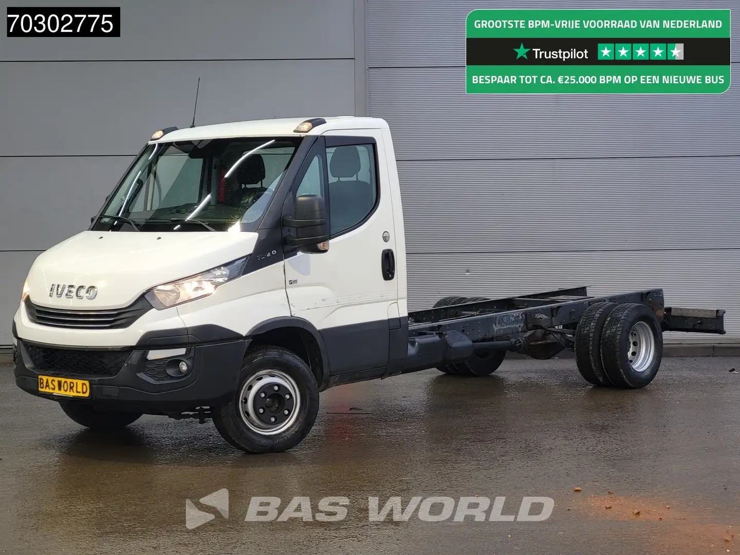 Iveco Daily 70C21 3.0L Automaat Luchtvering 435cm WB 210PK Cha Wit - 1