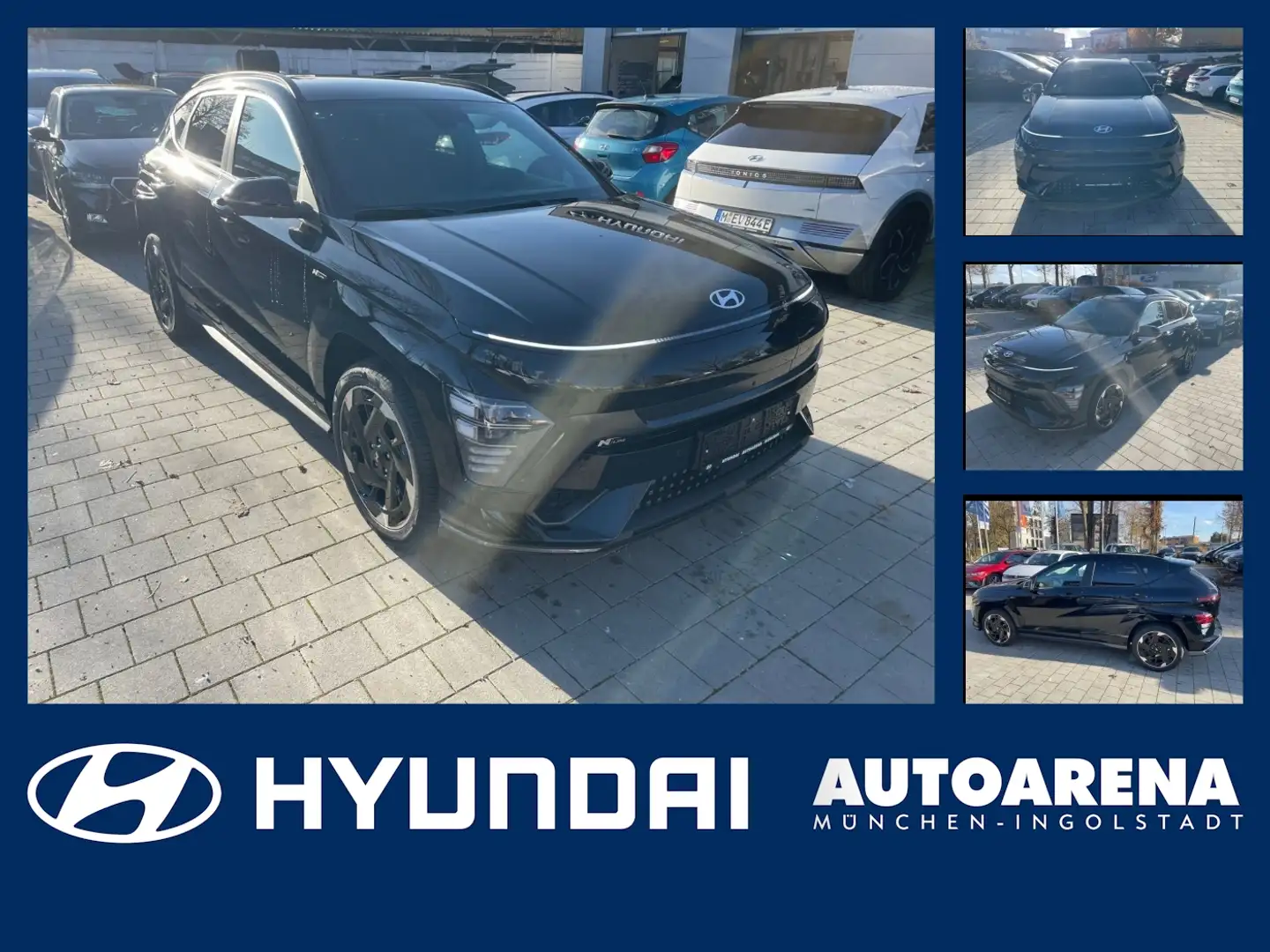 Hyundai KONA 64 N Line Elektro 2xKlima ACC AUT DynLicht Schwarz - 1