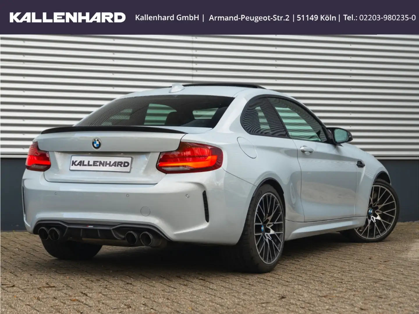 BMW M2 Competition Coupe-Manuell-Akrapovic-Eventuri Silber - 2