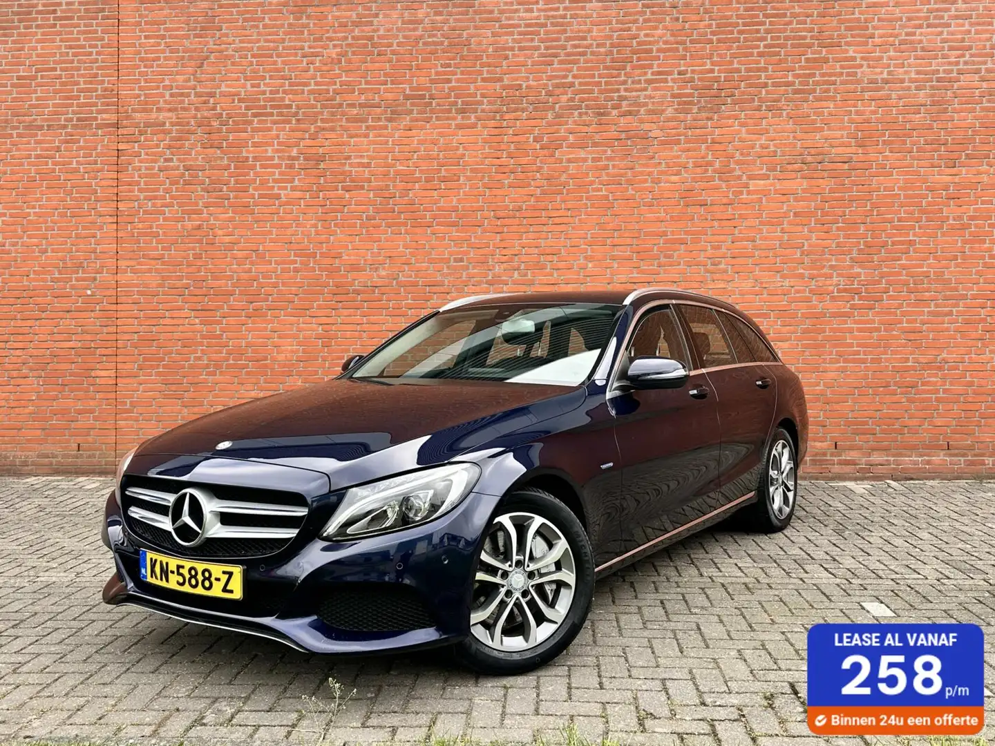 Mercedes-Benz C 350 Estate e|Luchtvering|Navi| Bluetooth| Azul - 1