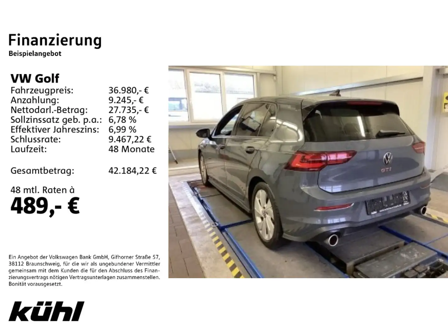 Volkswagen Golf GTI Golf 8 VIII GTI 2.0 TSI DSG IQ.Light/ACC/Standhz Grau - 2