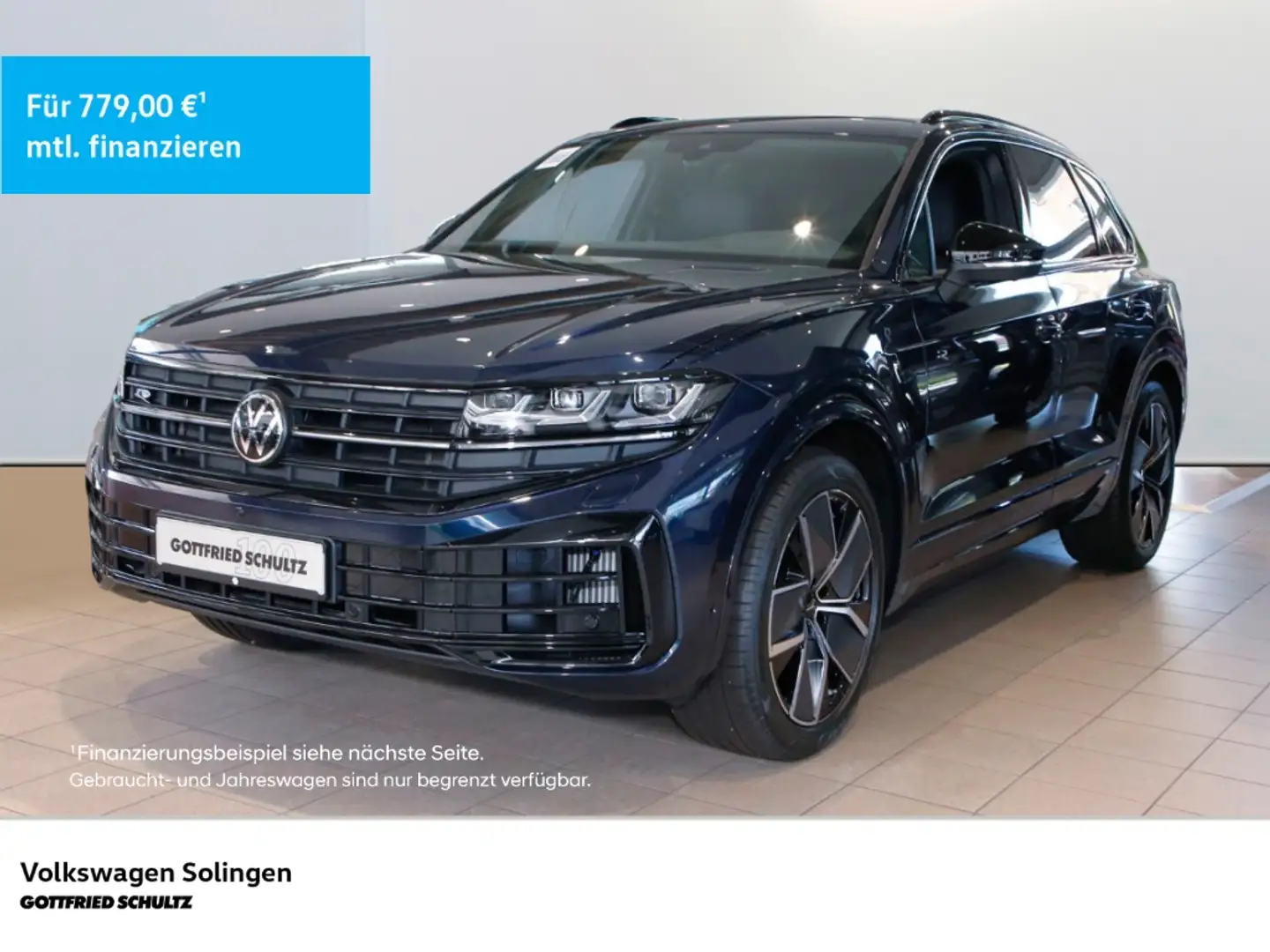 Volkswagen Touareg R 3.0l eHybrid MATRIX HUD AHK LEDER Blau - 1