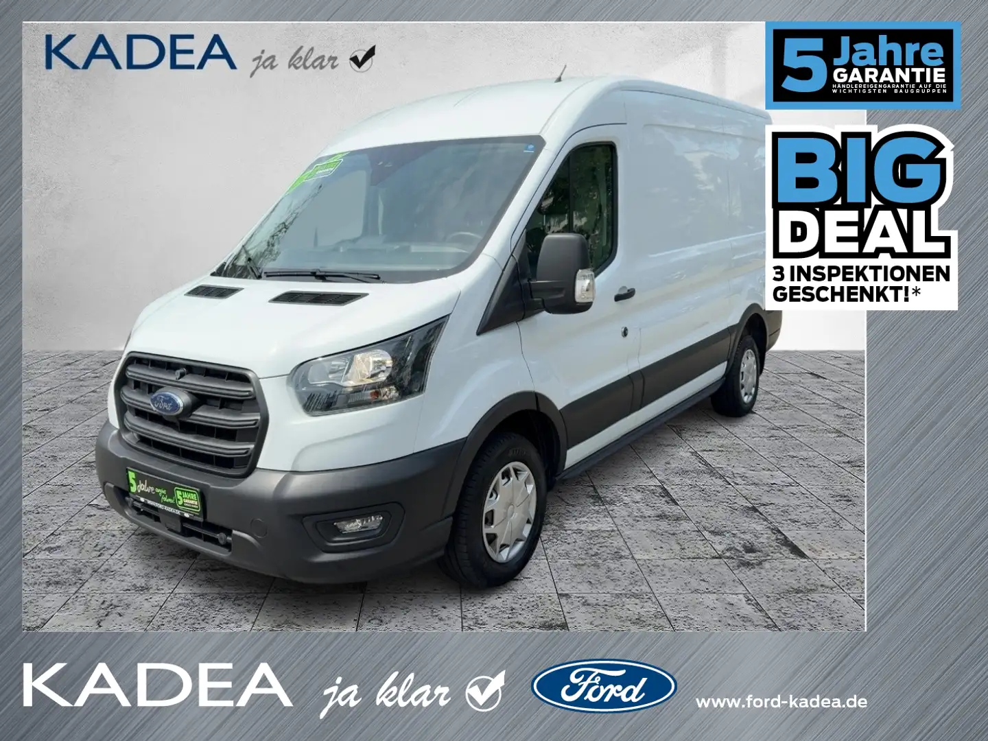 Ford Transit Kasten 2.0 TDCi 290 L2 Trend AHK+PDC Weiß - 1