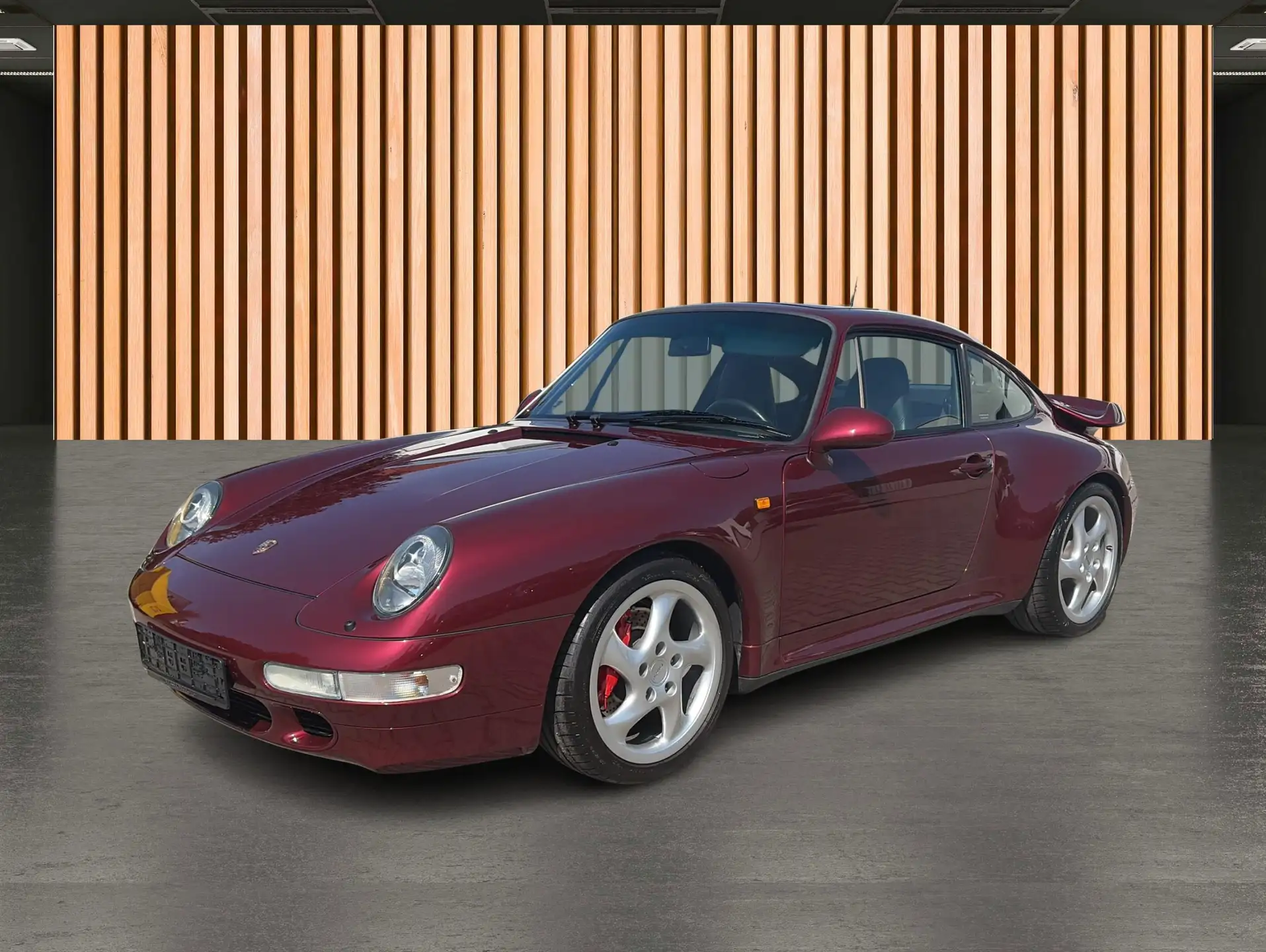 Porsche 911 911 Turbo Coupe 1995 버건디 사진 2