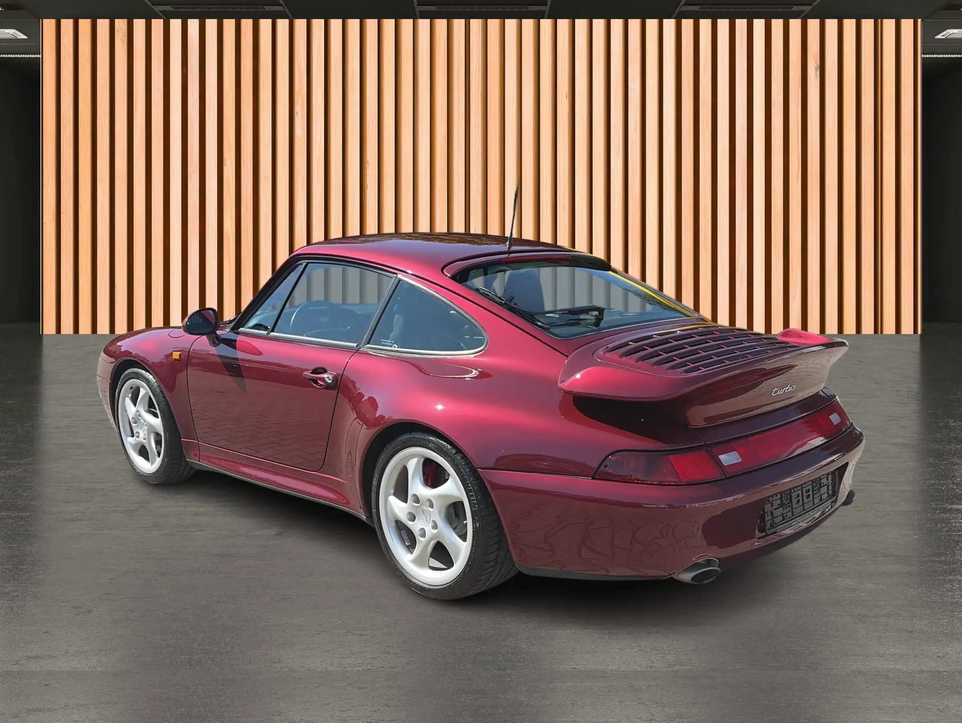 Porsche 911 911 Turbo Coupe 1995 버건디 사진 5