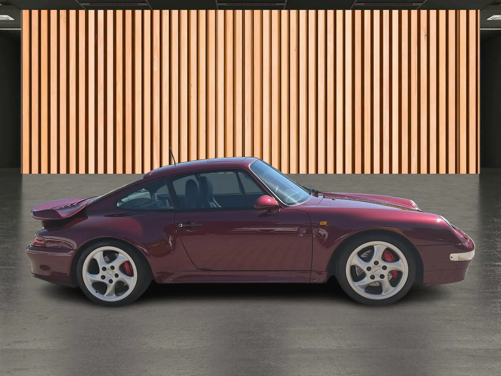 Porsche 911 911 Turbo Coupe 1995 버건디 사진 4
