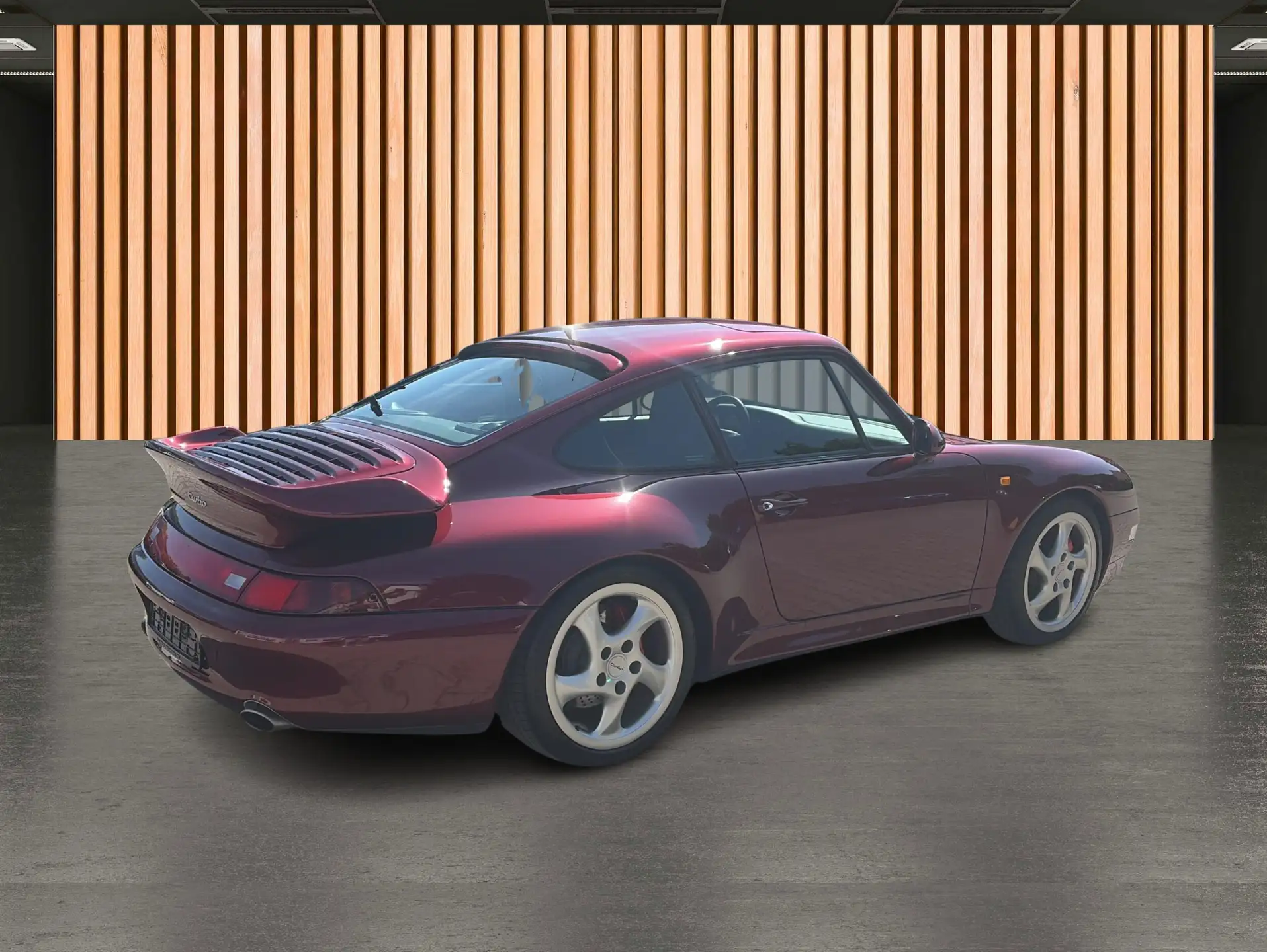 Porsche 911 911 Turbo Coupe 1995 버건디 사진 6