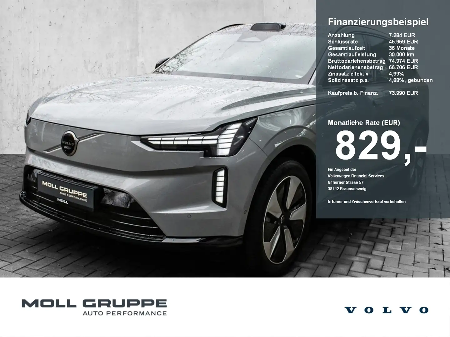 Volvo EX90 Twin Motor 7-Sitzer Plus Pure Electric ACC Gris - 1