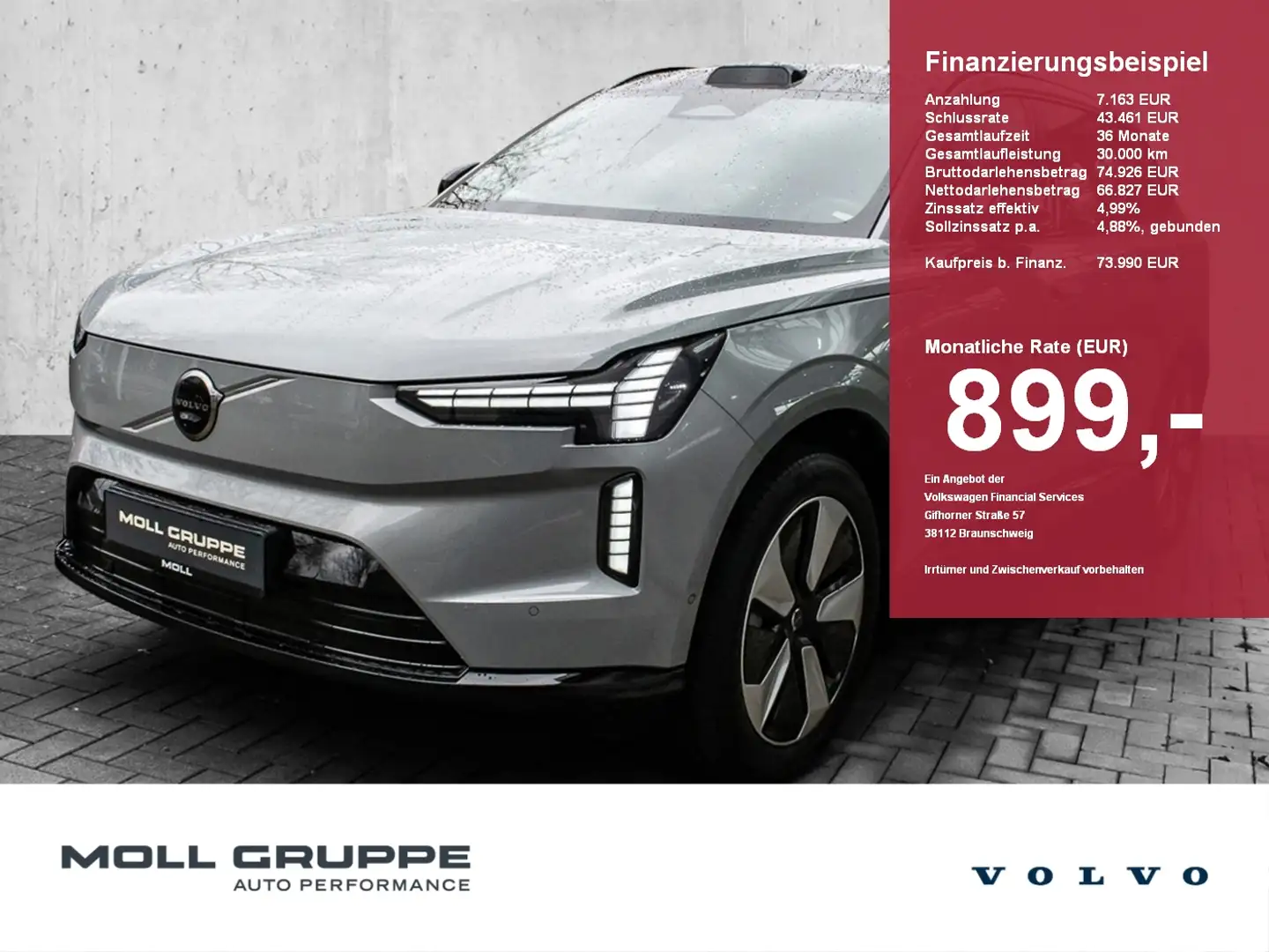 Volvo EX90 Twin Motor 7-Sitzer Plus Pure Electric ACC Grau - 1