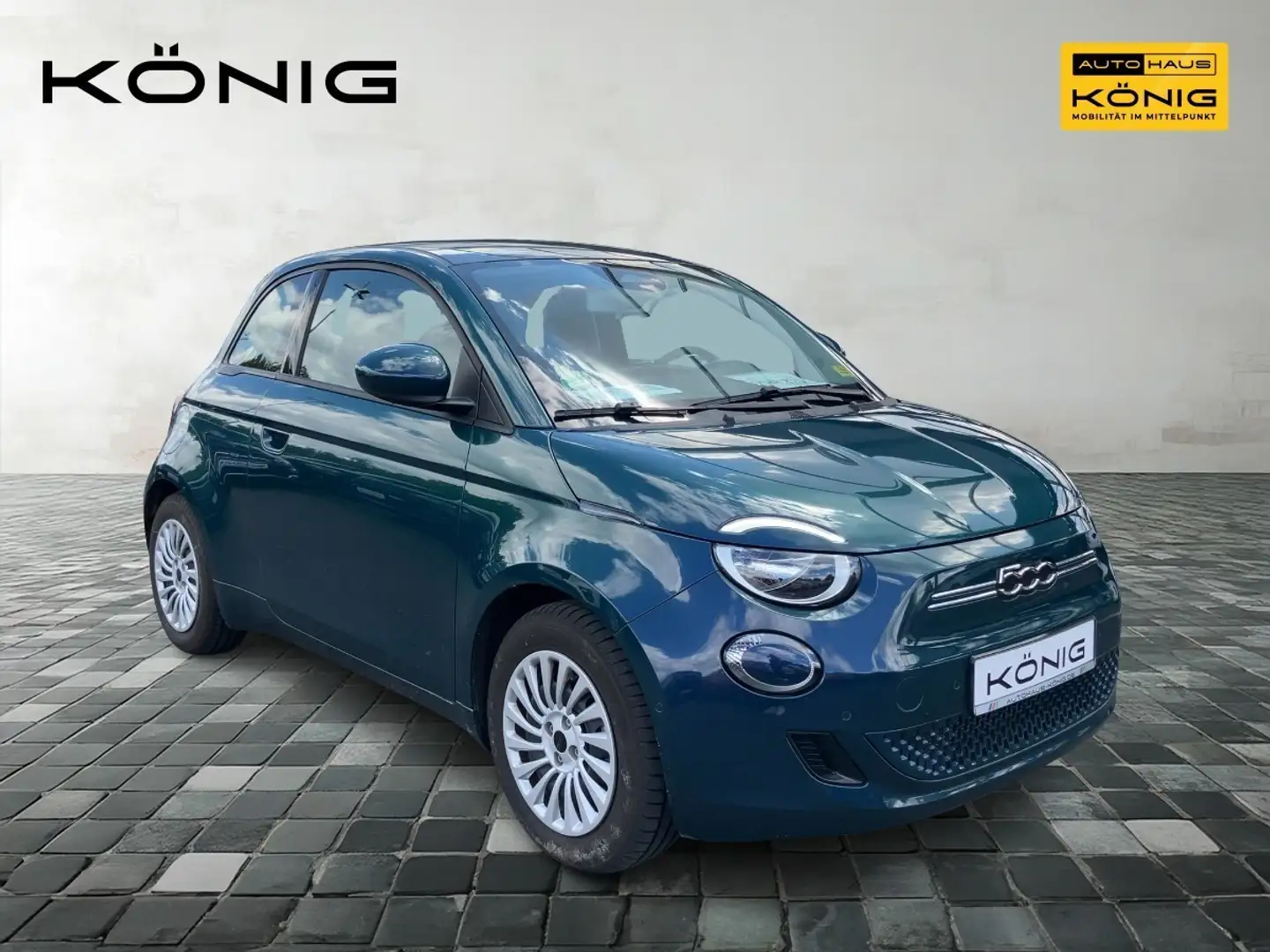 Fiat 500e BASE Klima*CarPlay*PDC*Cam*Shzg Grün - 2