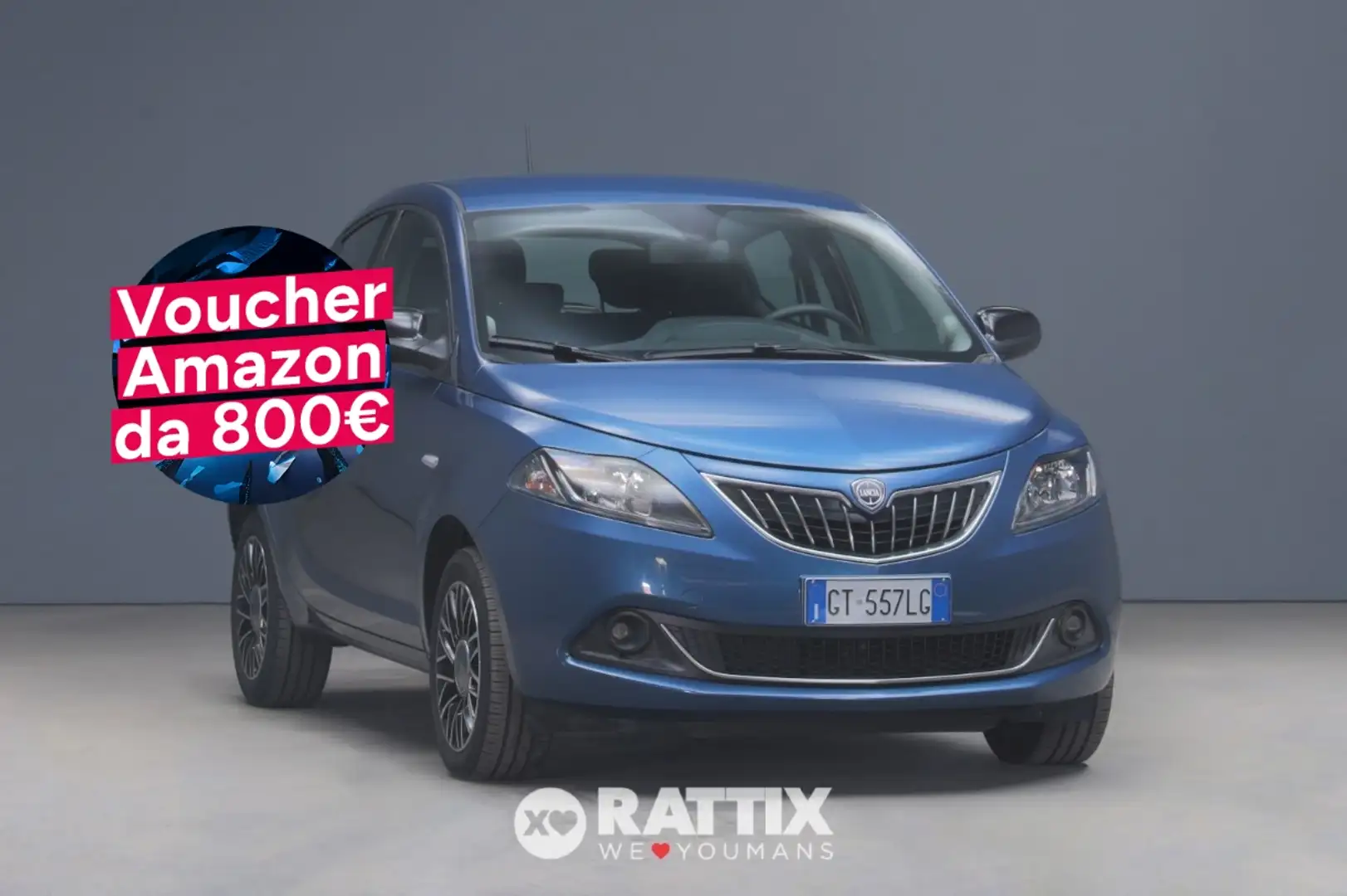Lancia Ypsilon 1.0 Firefly Hybrid 70CV Platino Bleu - 1
