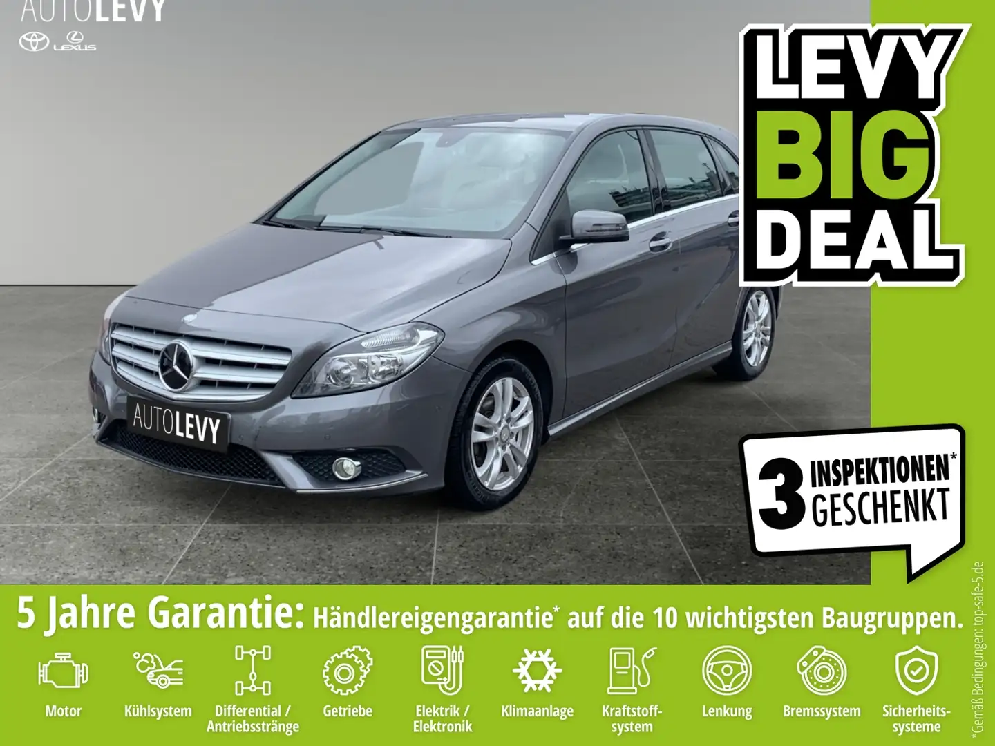 Mercedes-Benz B 180 BlueEfficiency Sitzhzg+Parksensoren Grau - 1
