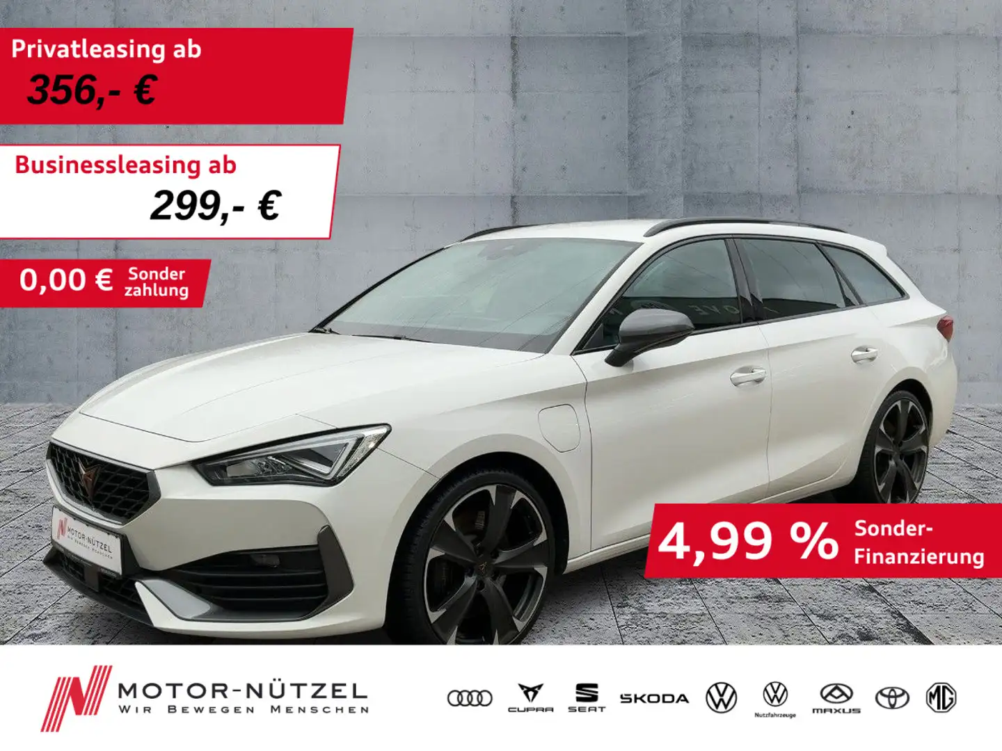 CUPRA Leon ST 1.4 TSI eHybrid LED+NAVI+DCC+SHZ+GRA+PDC Weiß - 1