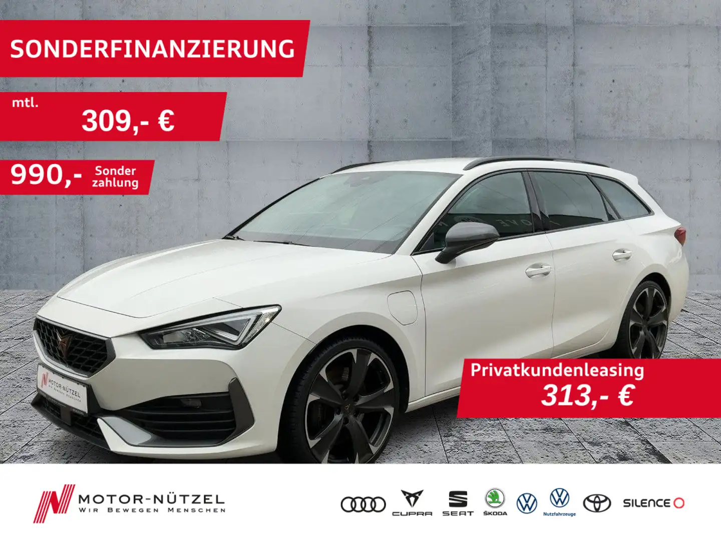 CUPRA Leon ST 1.4 TSI eHybrid LED+NAVI+DCC+SHZ+GRA+PDC Blanc - 1