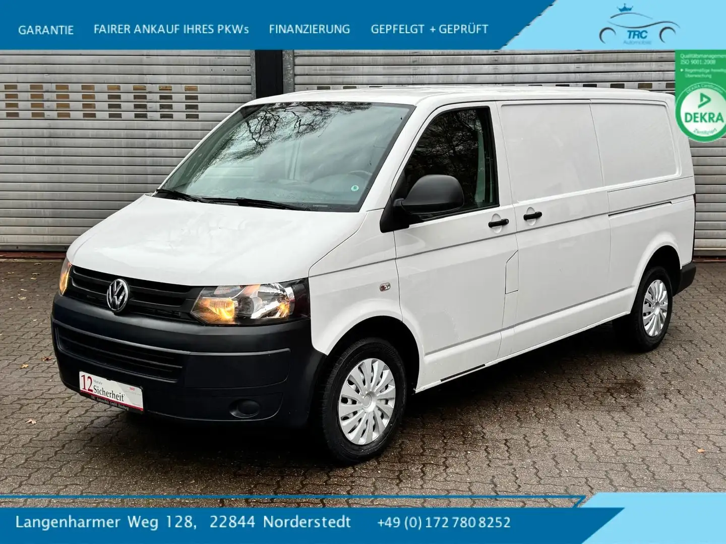 Volkswagen T5 Transporter Kasten-Kombi Kasten lang Weiß - 1