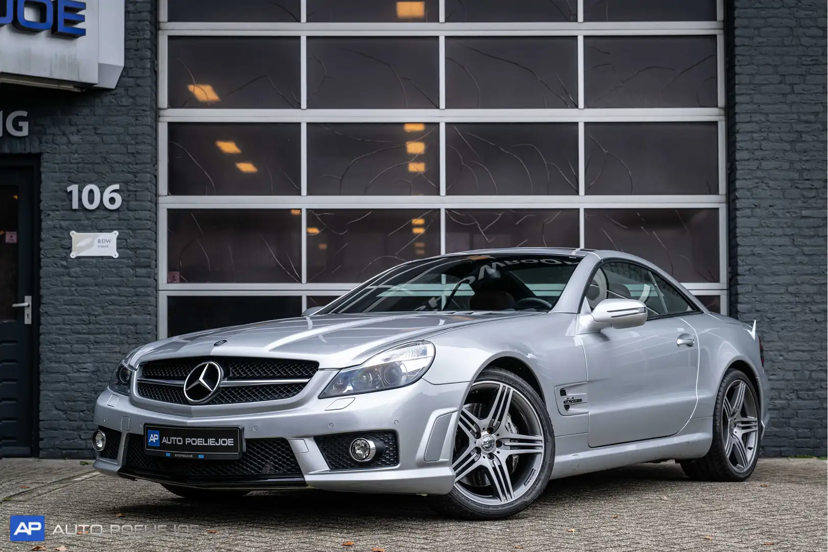 Mercedes-Benz SL 63 AMG Pano, 1e Eigenaar aantoonbaar, LM, Leder, Navi, Ni Argent - 1