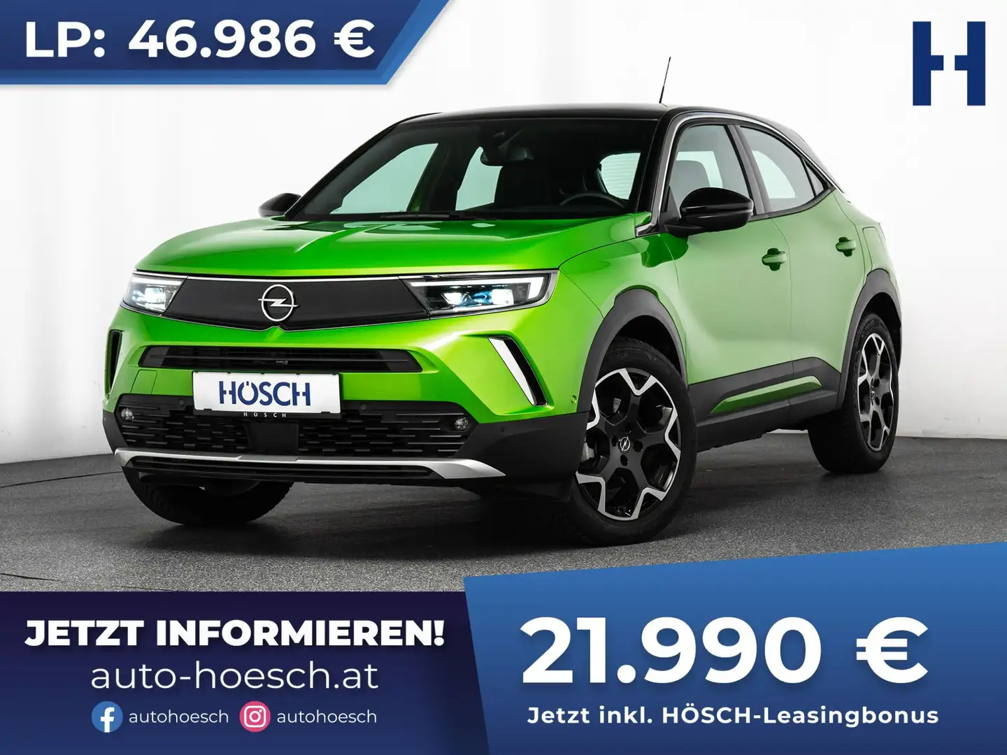 Opel Mokka-E Ultimate TOP-AUSSTATUNG -54% Verde - 1