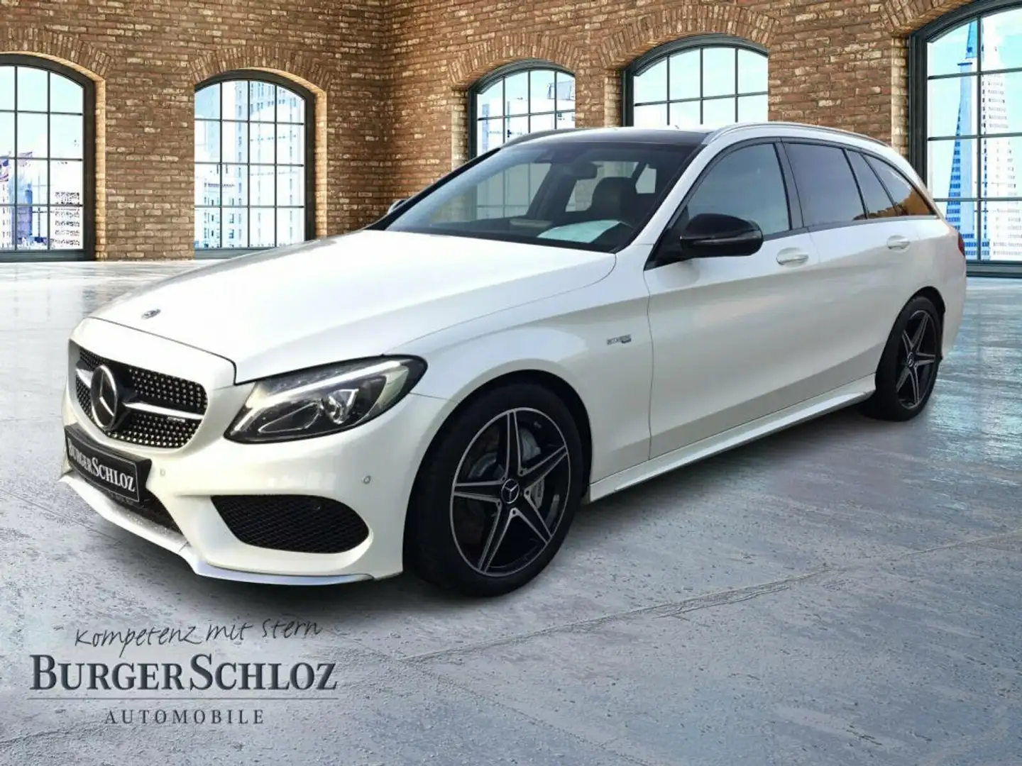 Mercedes-Benz C 43 AMG C 43 T AMG 4M Pano Navi PDC SHZ LED ACC el.Heck Blanc - 1