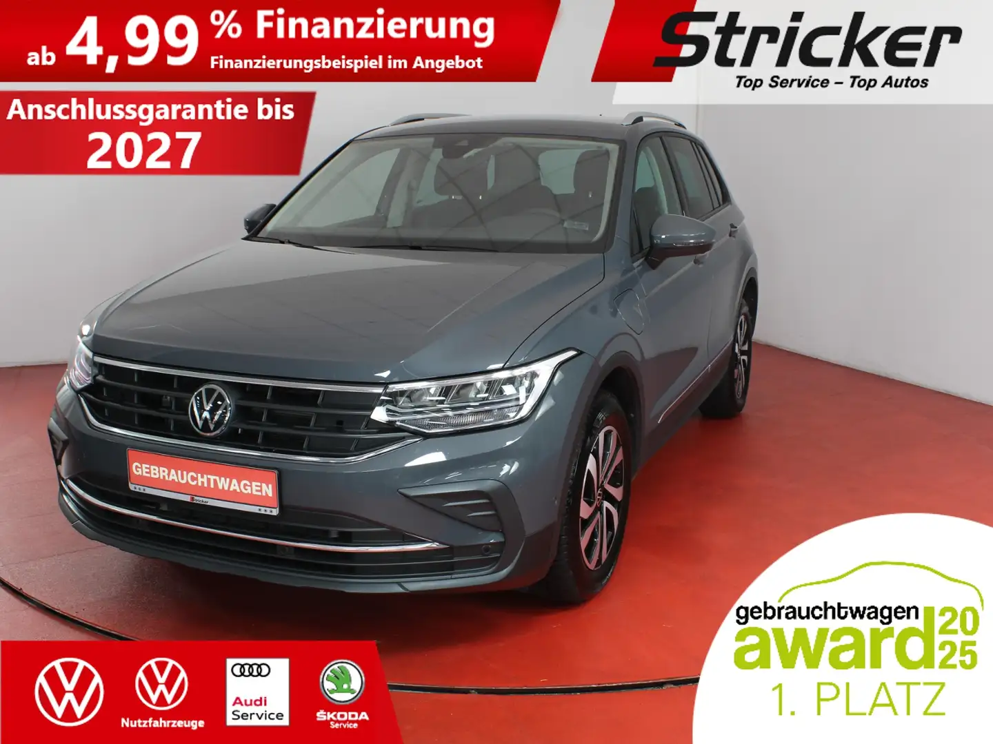 Volkswagen Tiguan Active 1.4TSI DSG eHybrid 356,-ohne Anzahlung Nav Grau - 1