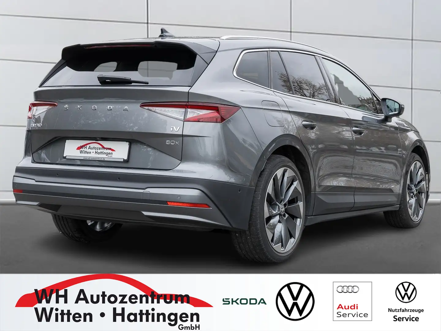 Skoda Enyaq 80x 4x4 WÄRMEPUMPE PANORAMA AHK REARVIEW Gris - 2