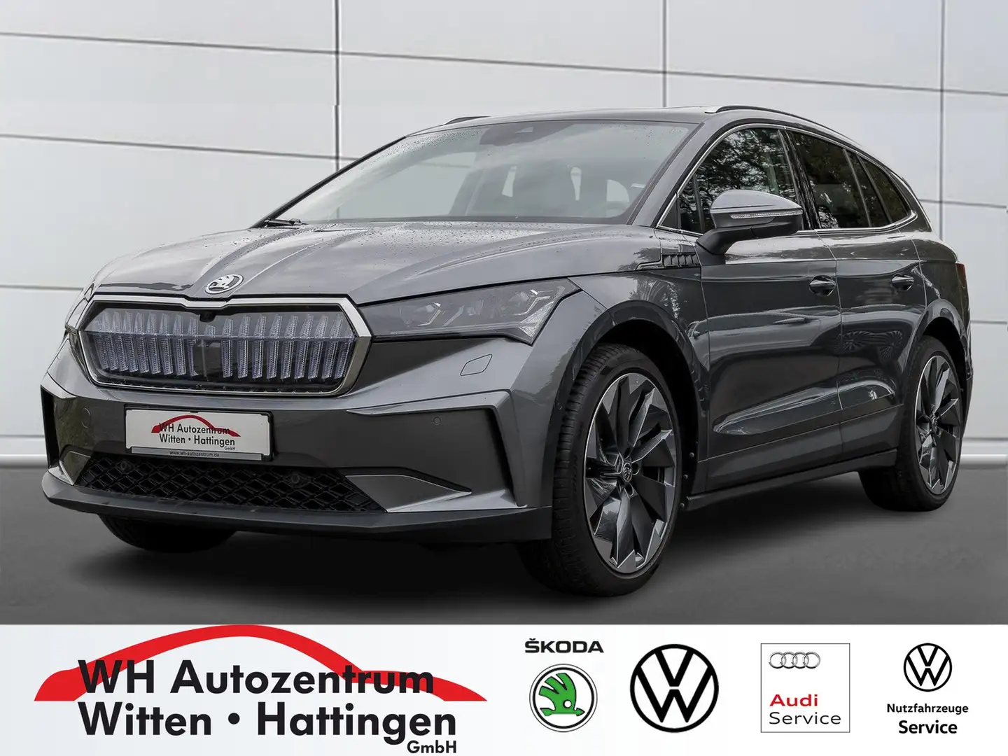 Skoda Enyaq 80x 4x4 WÄRMEPUMPE PANORAMA AHK REARVIEW Gris - 1