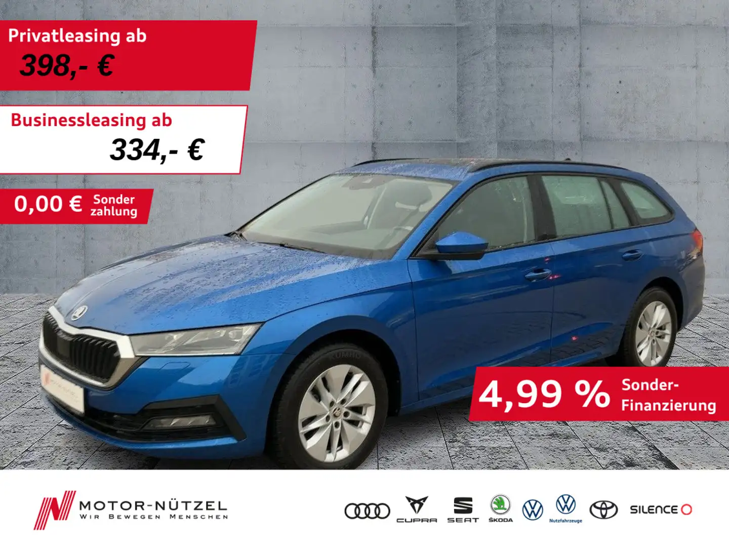 Skoda Octavia Combi 2.0TDI DSG MATRIX+NAV+ACC+SHZ+PANO Blau - 1