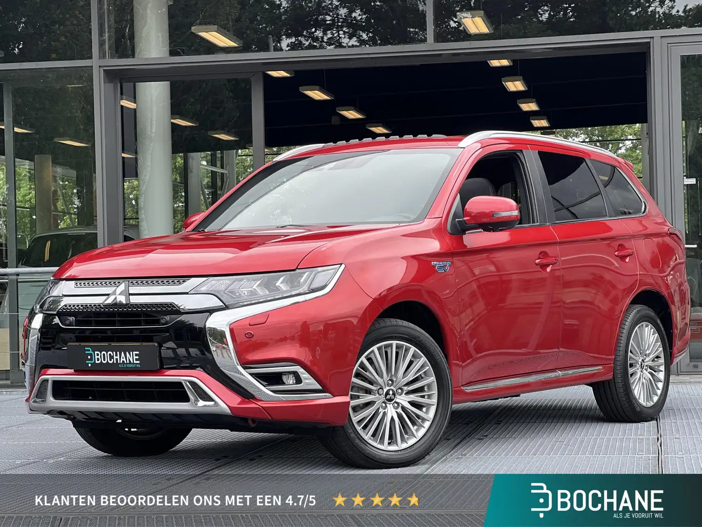 Mitsubishi Outlander 2.4 PHEV Instyle | Schuifkanteldak | Leder | Elekt Rouge - 1