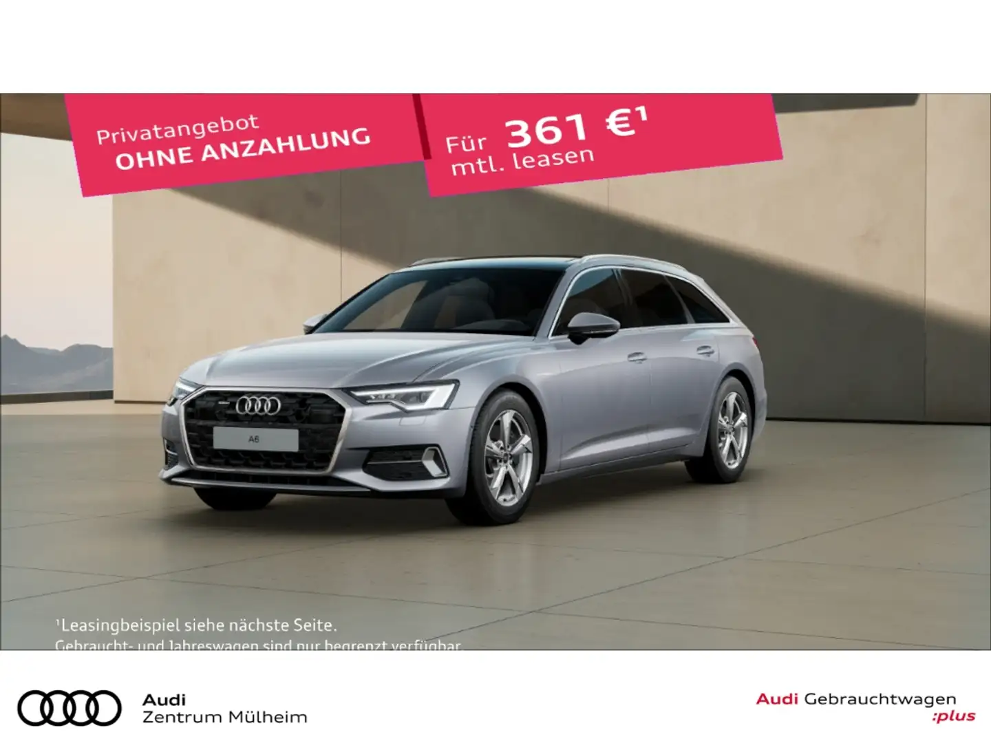 Audi A6 Avant 45 TFSI quattro Navi Matrix LED virtual AHK Silber - 1