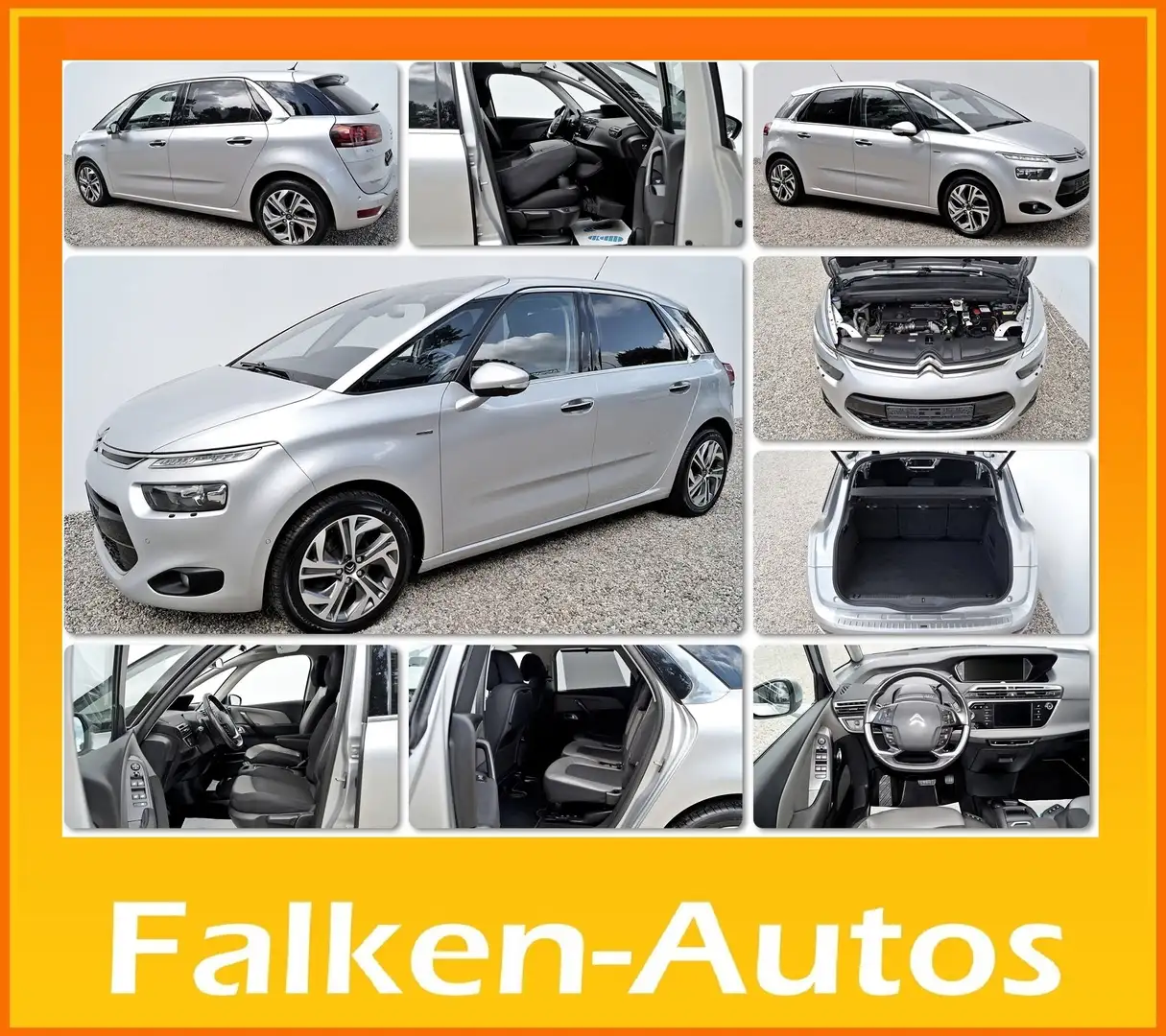 Citroen Grand C4 Picasso e-HDi 115 ETG6 EXCLUSIVE+EXTRAS*AUCH MIT GARANTIE* Ezüst - 1