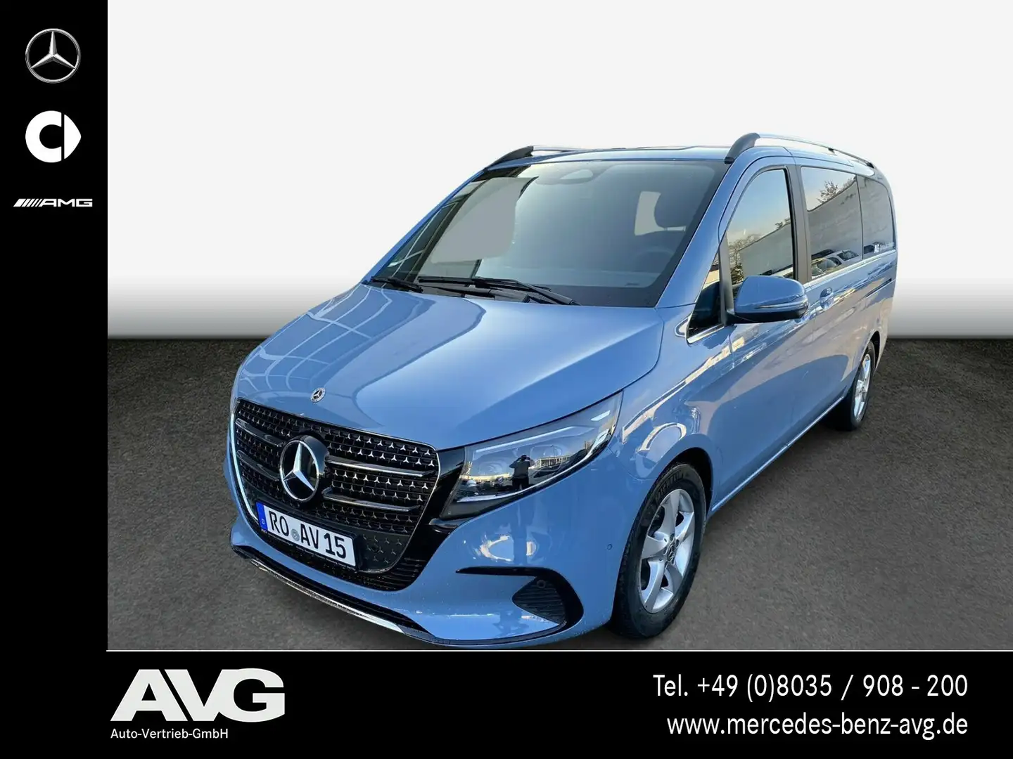 Mercedes-Benz V 300 V 300 d AVANTGARDE DISTRONIC MBUX 9G BURMESTER Blau - 1