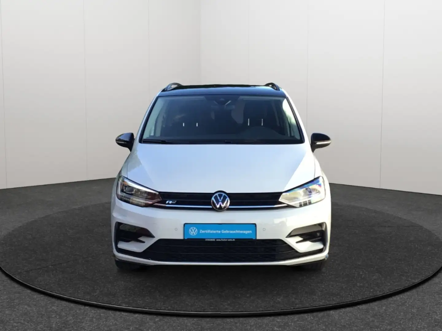 Volkswagen Touran 1.5TSI DSG Highline LED AHK Navi Rear View ACC Blanc - 2