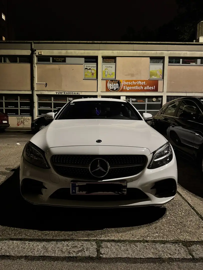 Mercedes-Benz C 220 Coupe AMG Line Weiß - 1