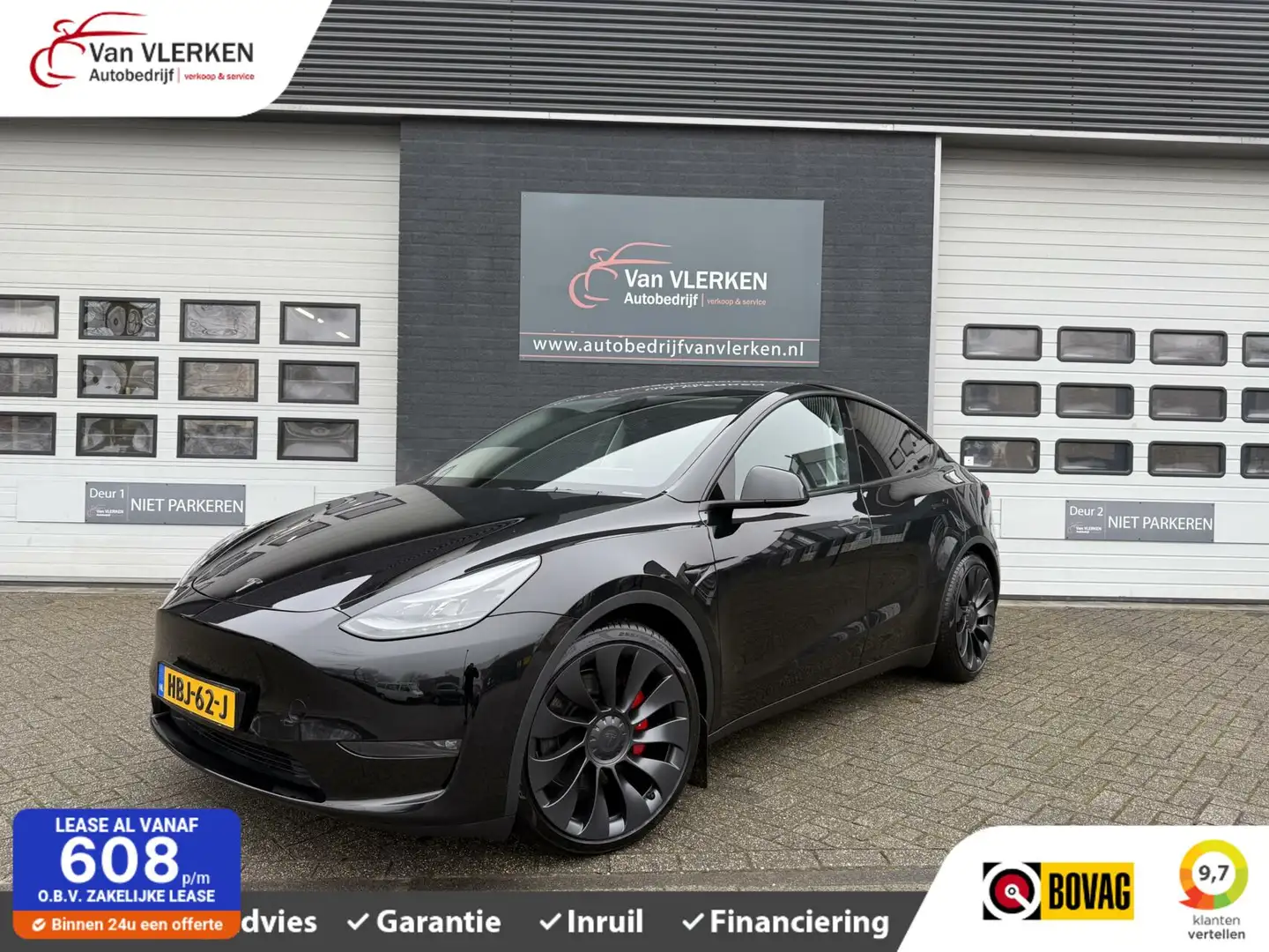 Tesla Model Y Performance AWD 75 kWh Zwart - 1