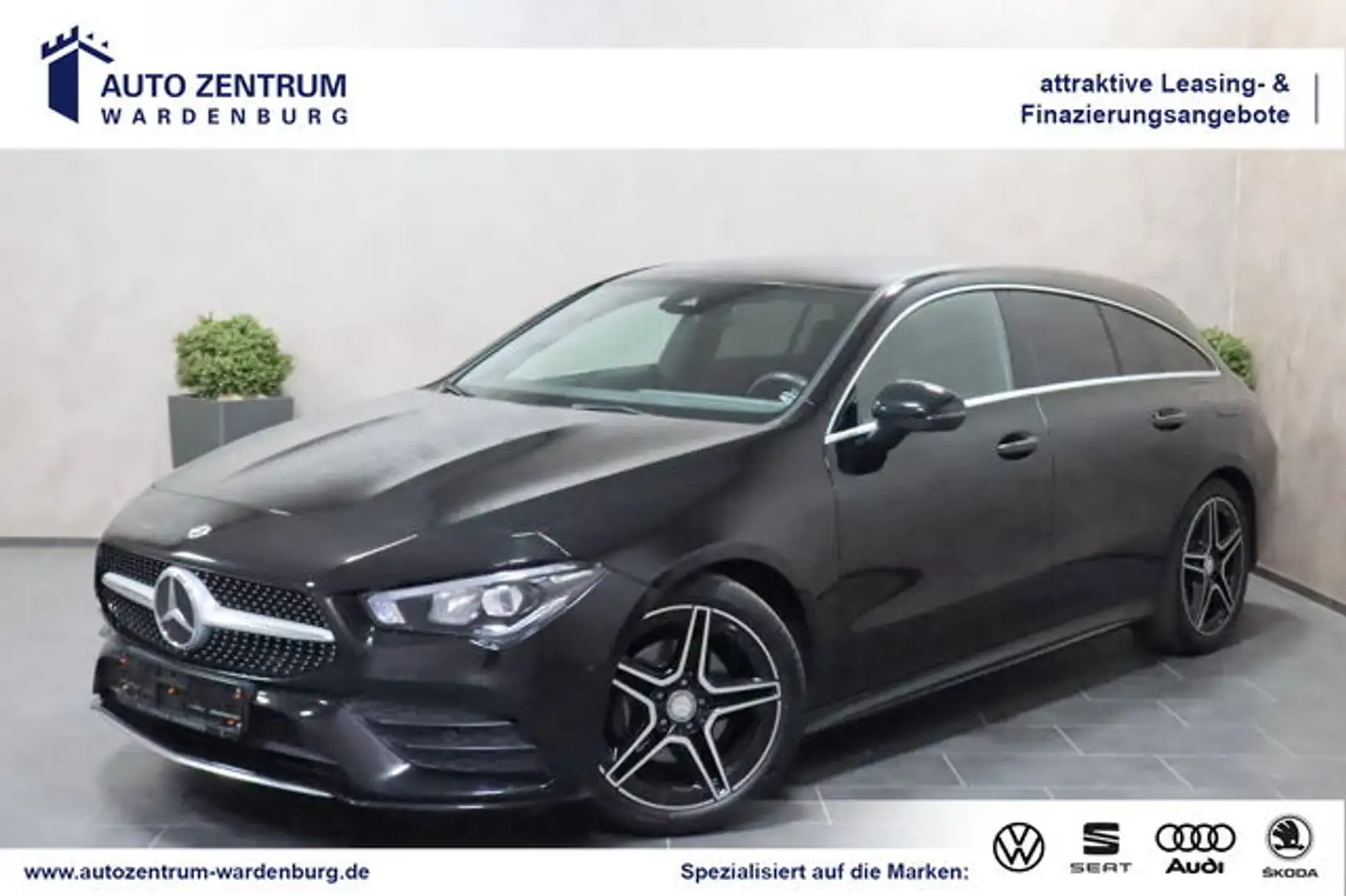 Mercedes-Benz CLA 180 Shooting Brake AMG Line MBUX AHK LEDER Schwarz - 1